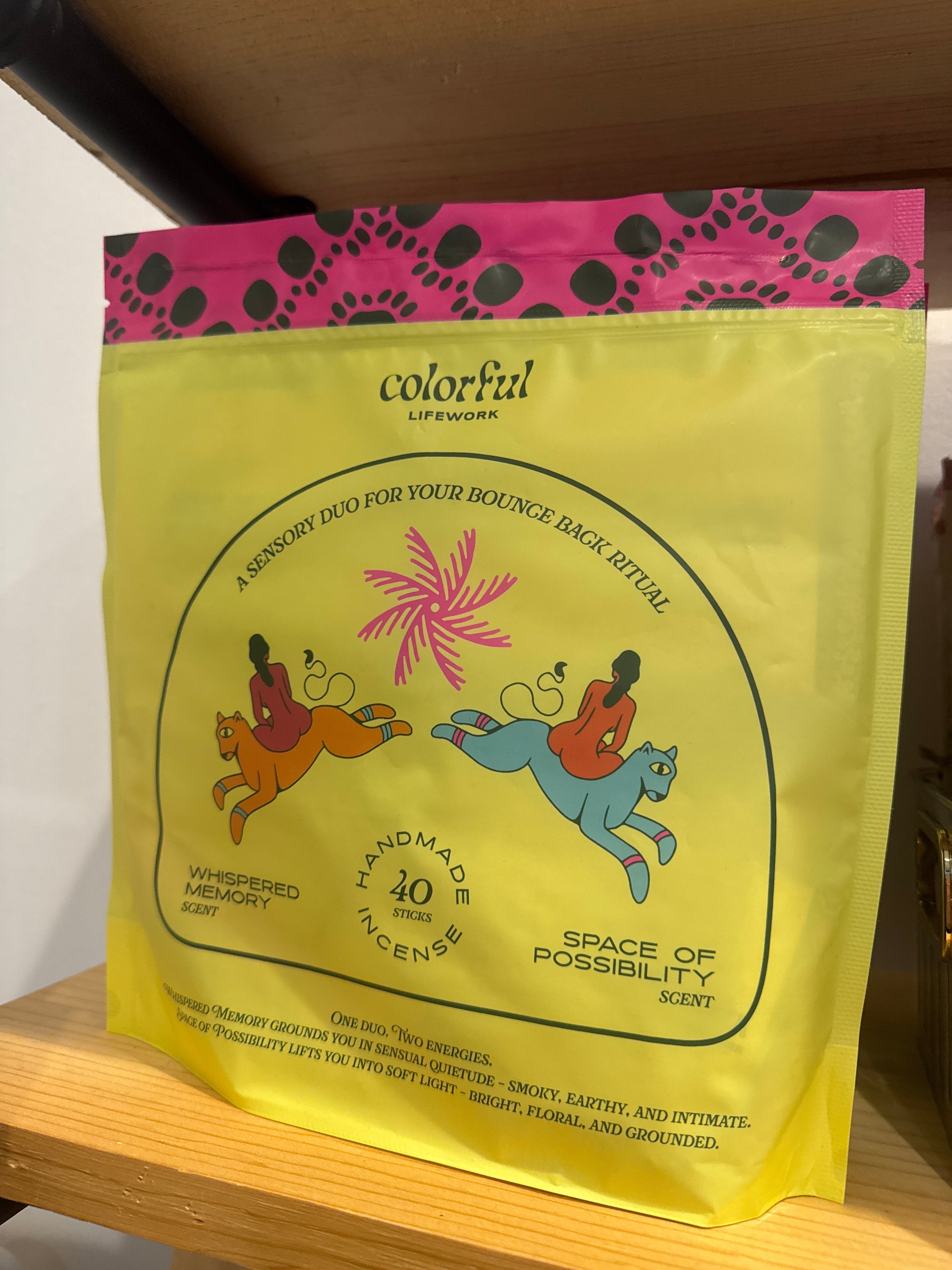 Colorful Lifework Incense Bundle Pouch