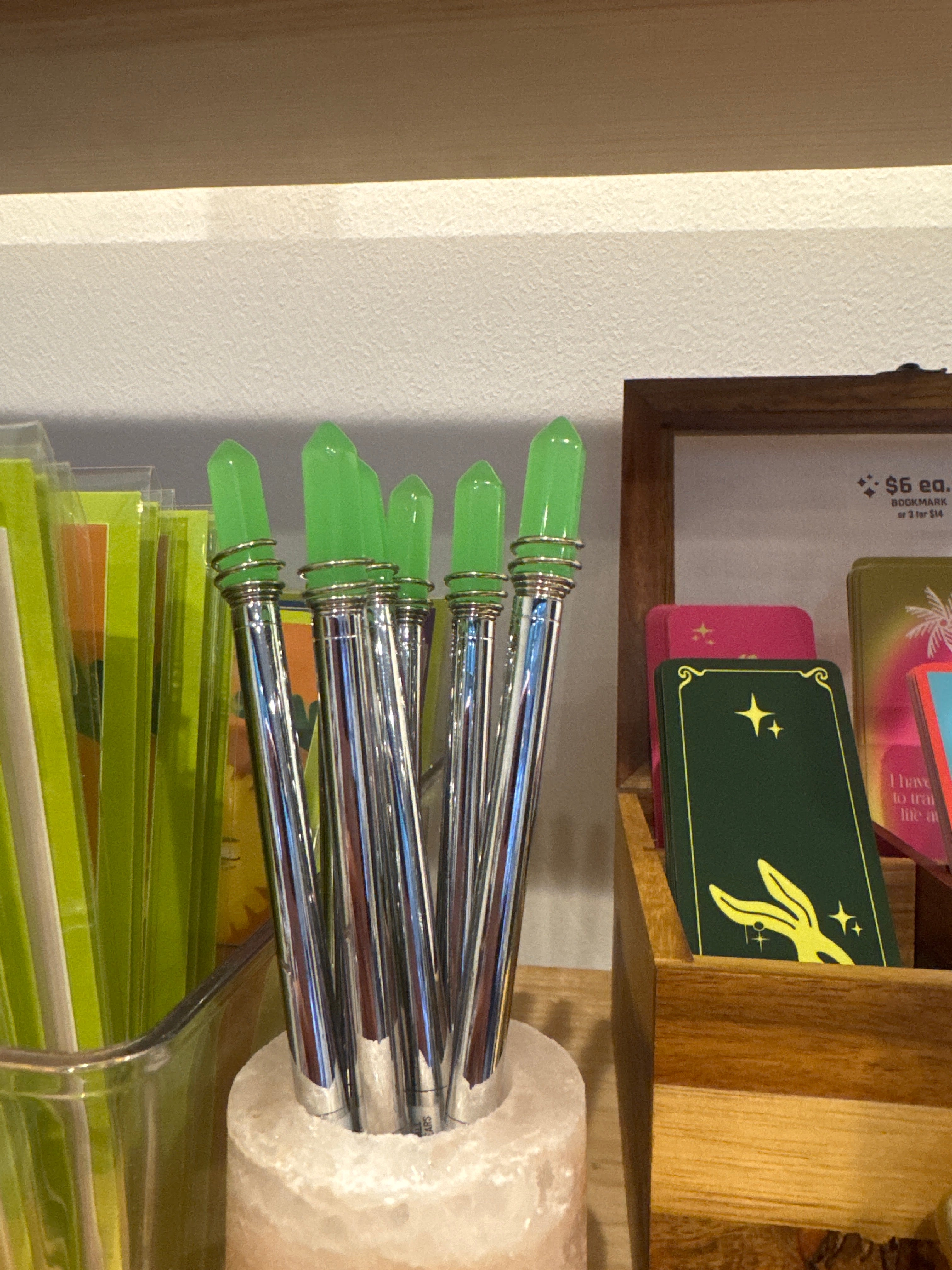 Colorful Lifework Green glow in the dark Pen