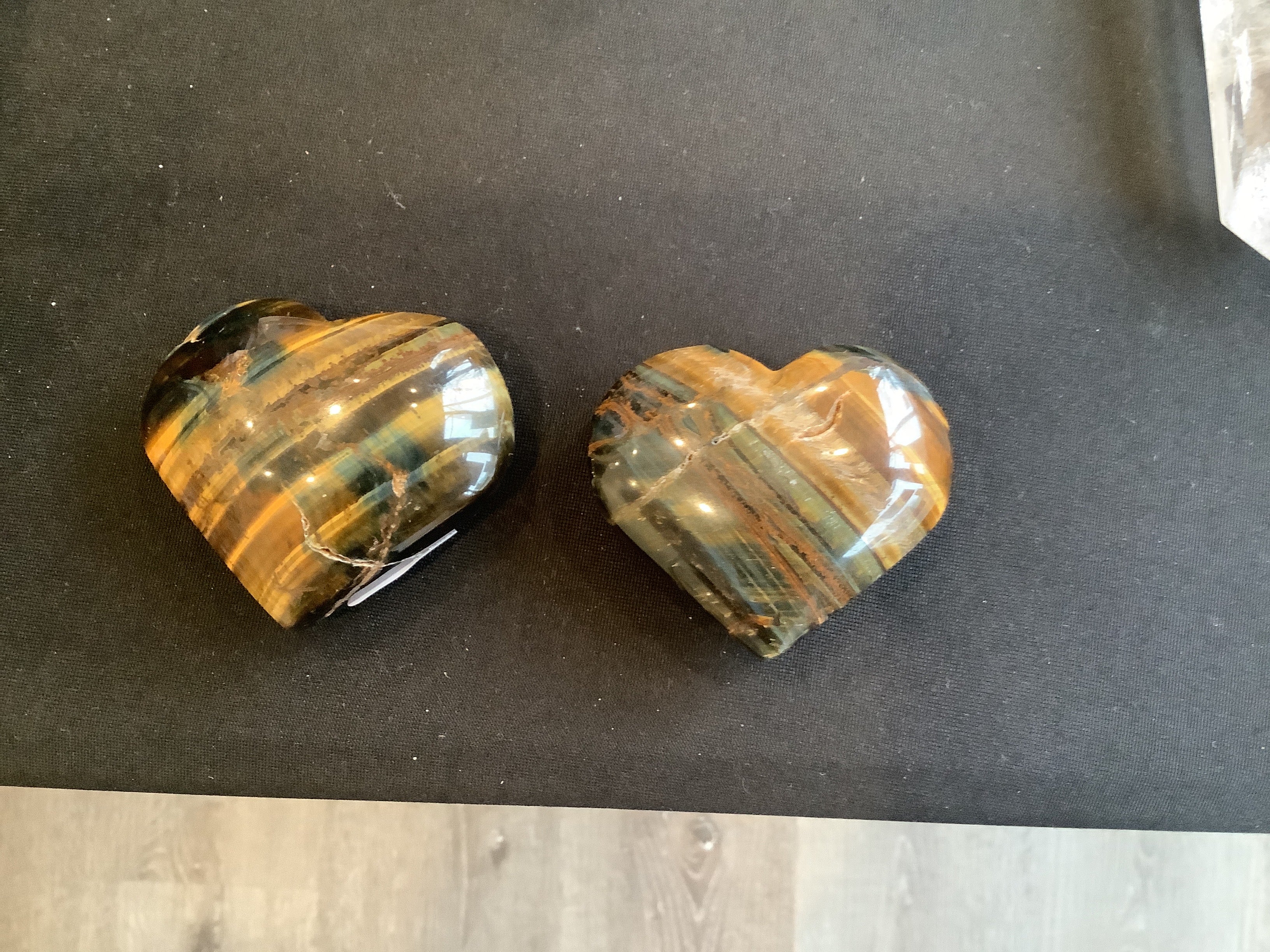 Tigers Eye Crystal Heart