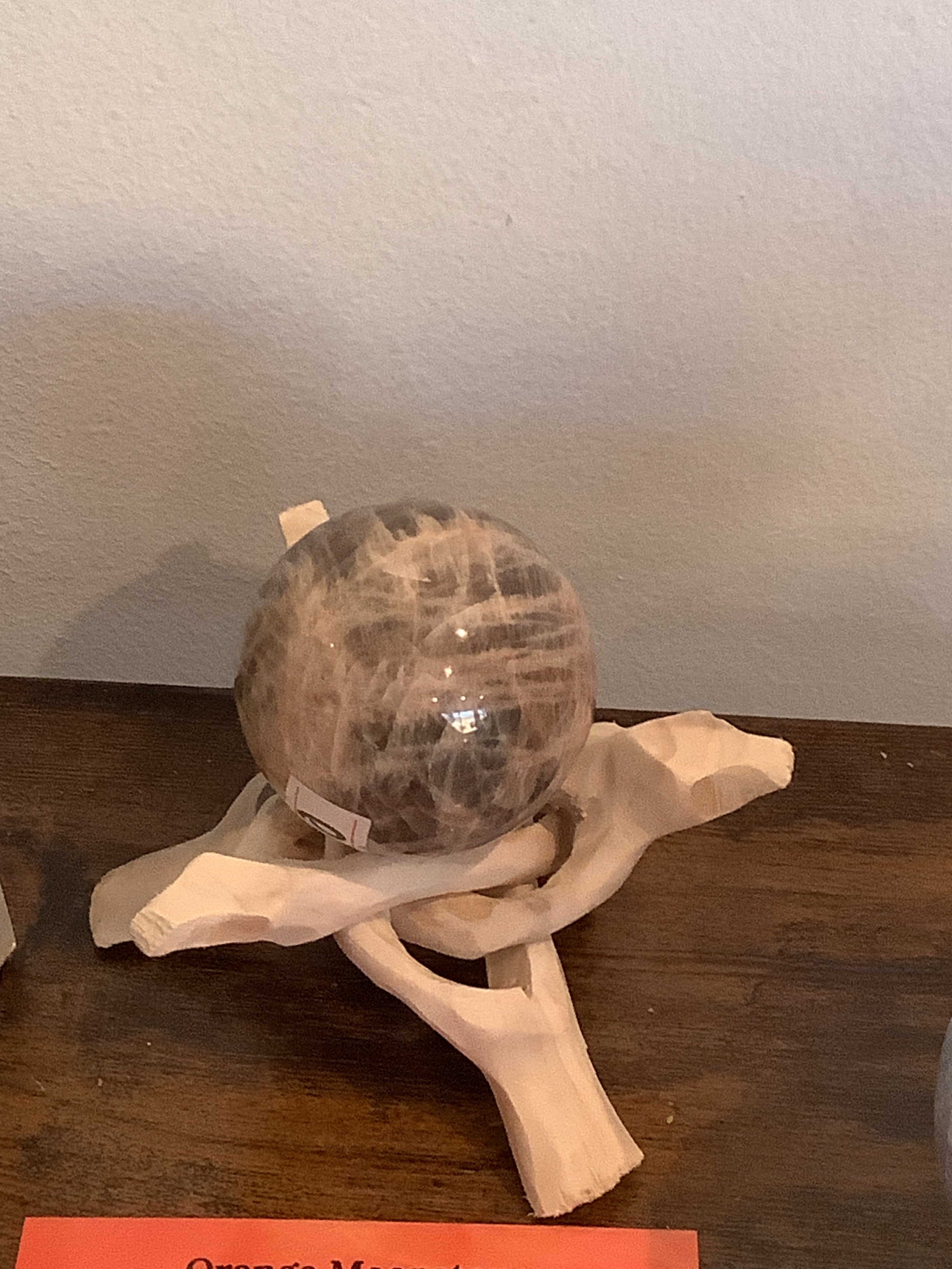 Orange Moonstone Sphere