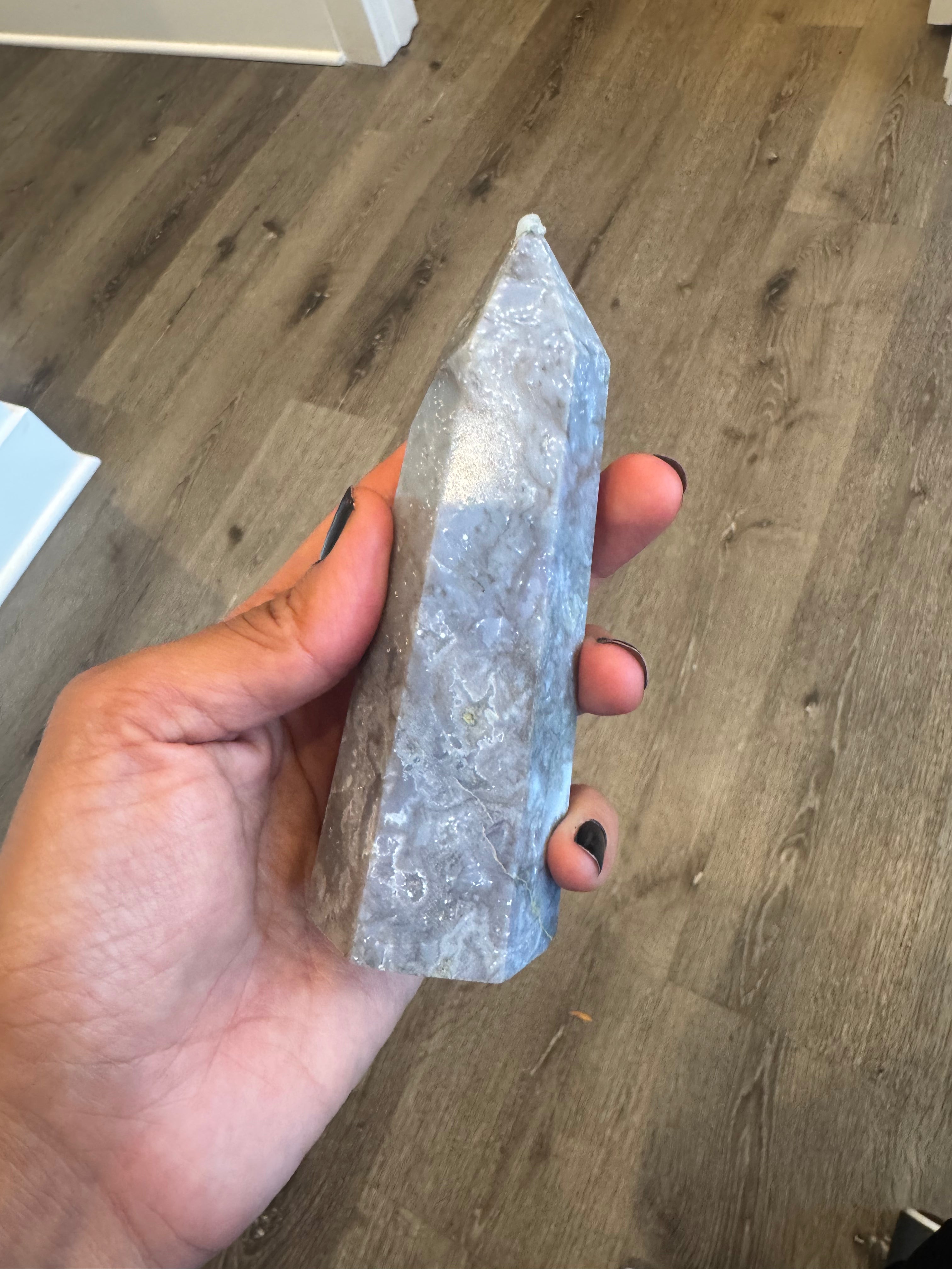 Moss agate medium tower
