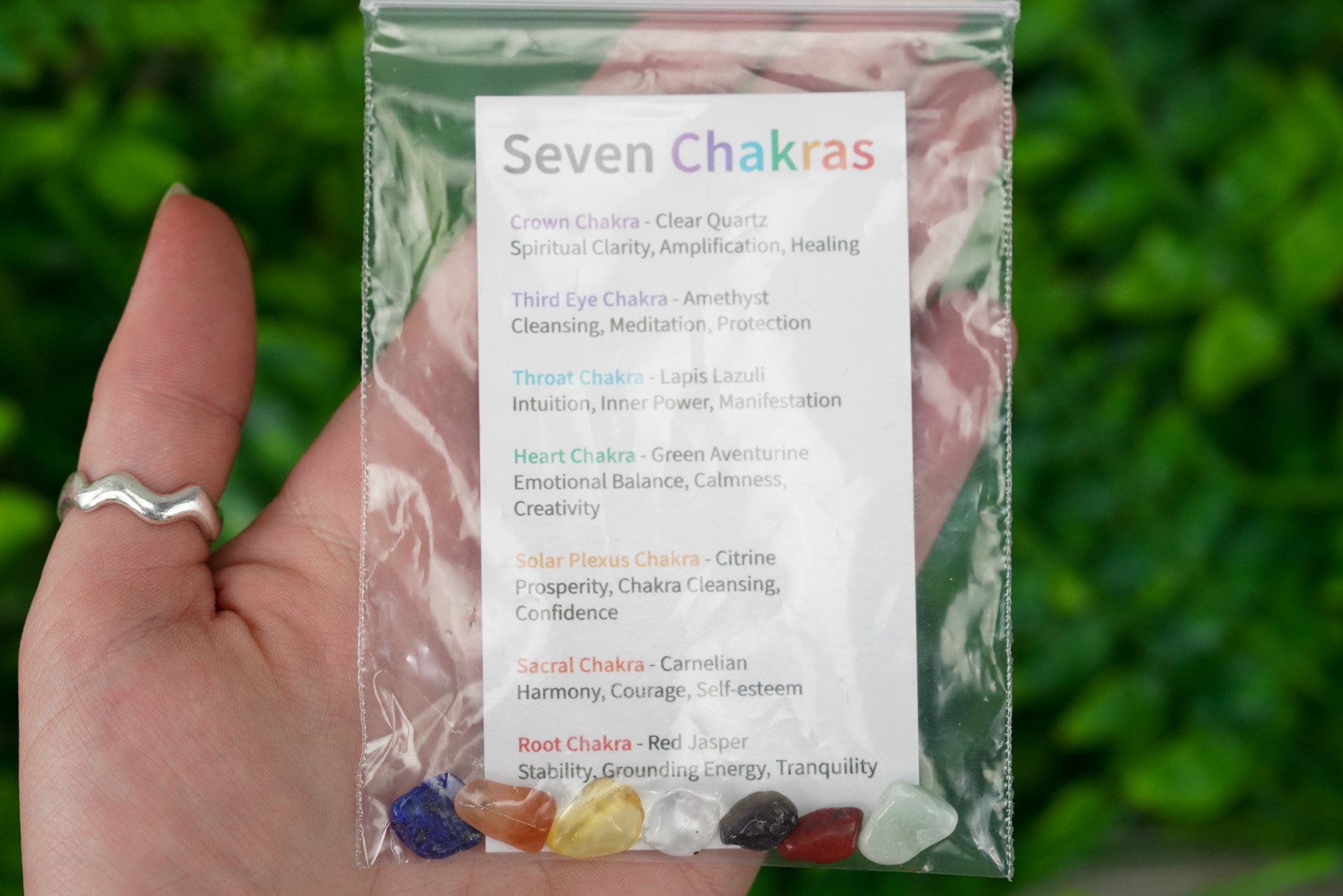 Seven Chakra Tumbled Chip Set