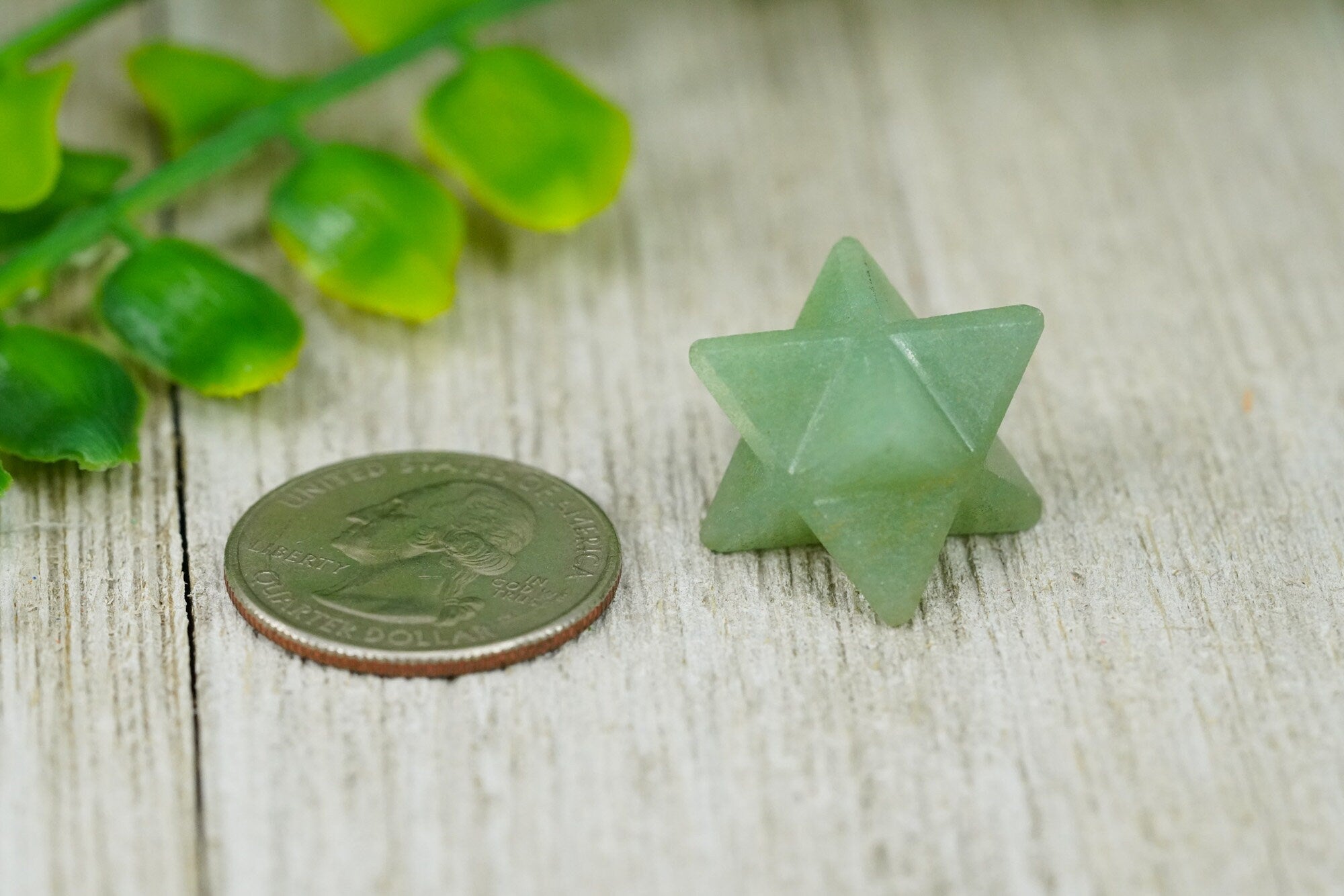 Green Aventurine Crystal Merkaba 20mm