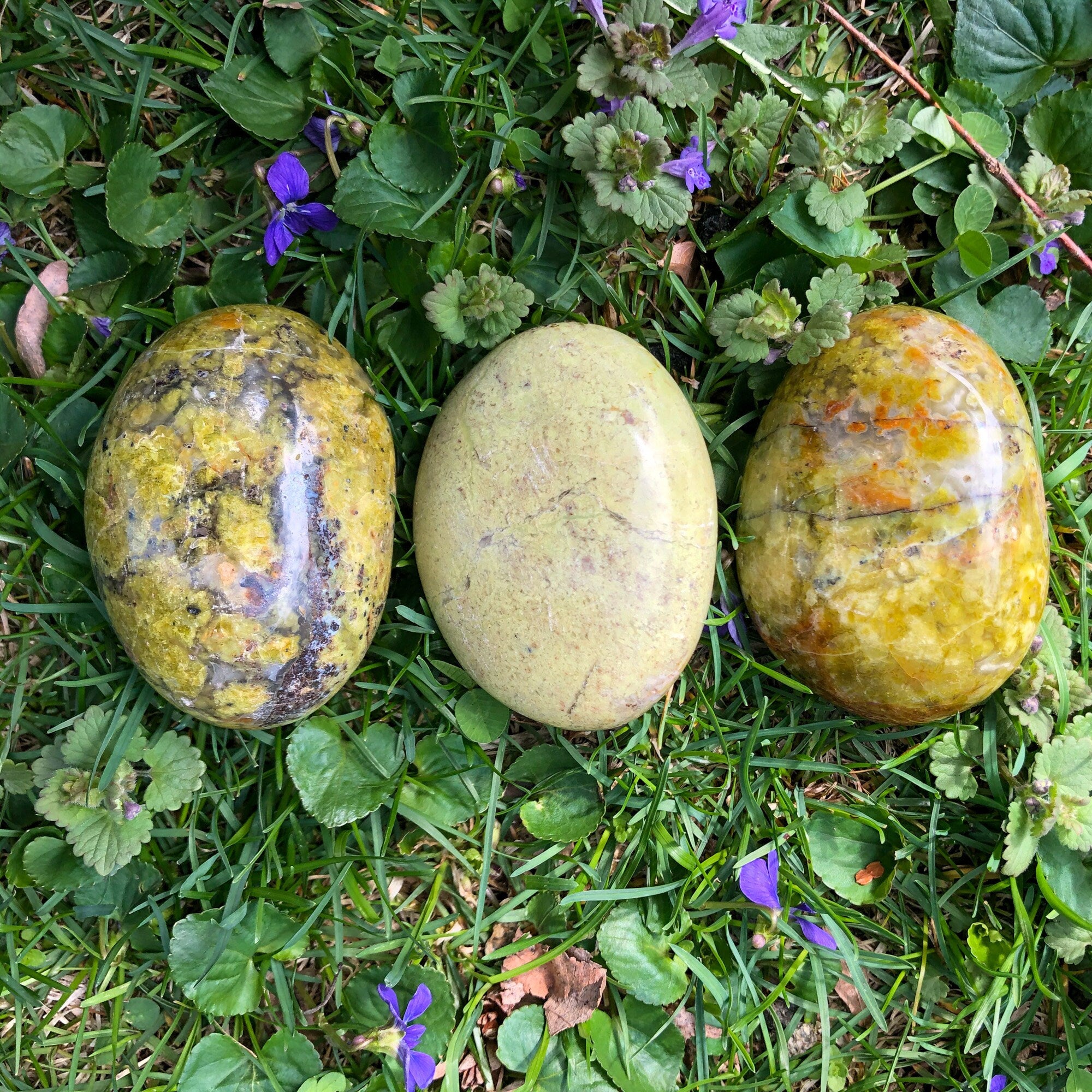 Green Opal Palm Stone