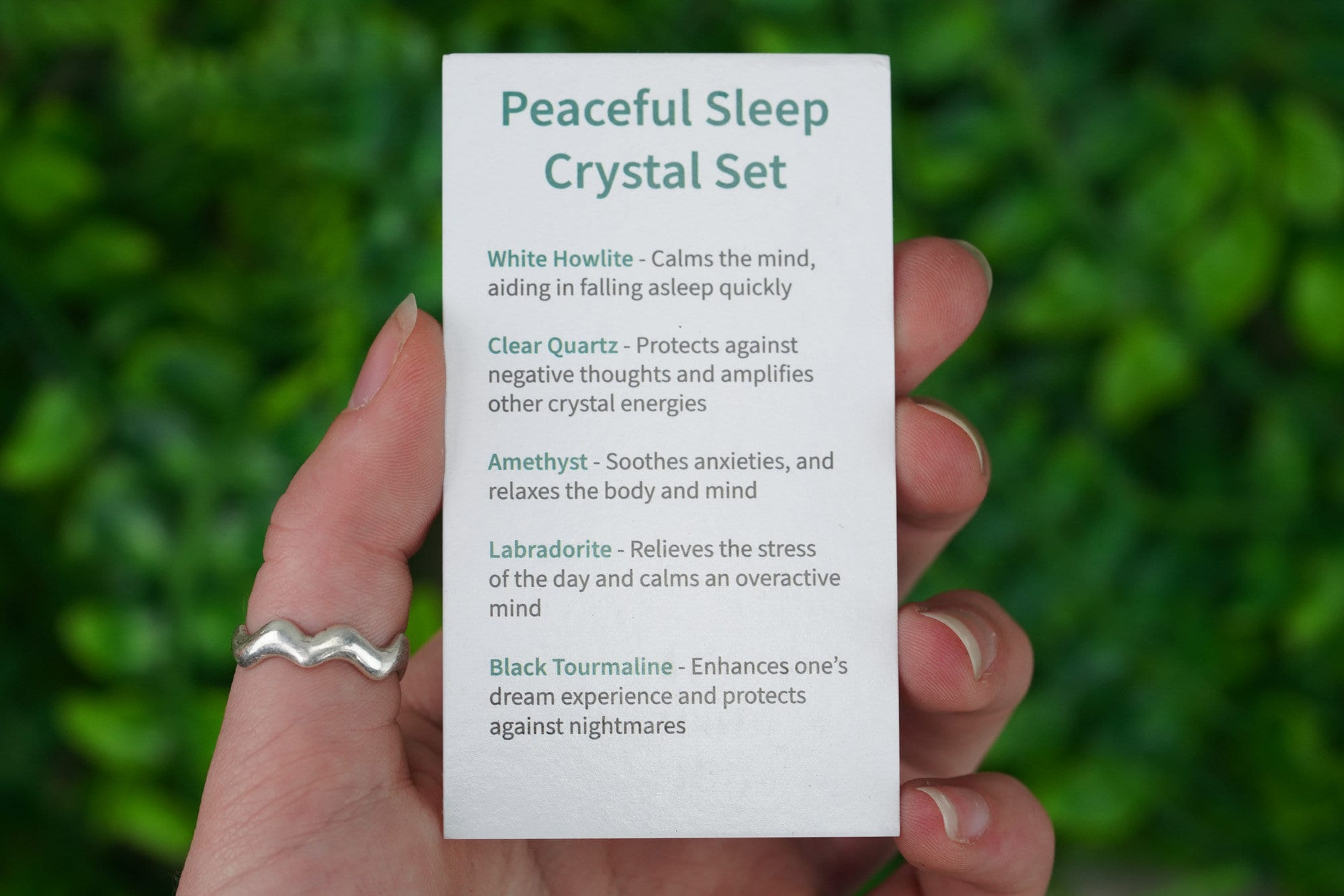 Peaceful Sleep Tumbled Chip Crystal Set