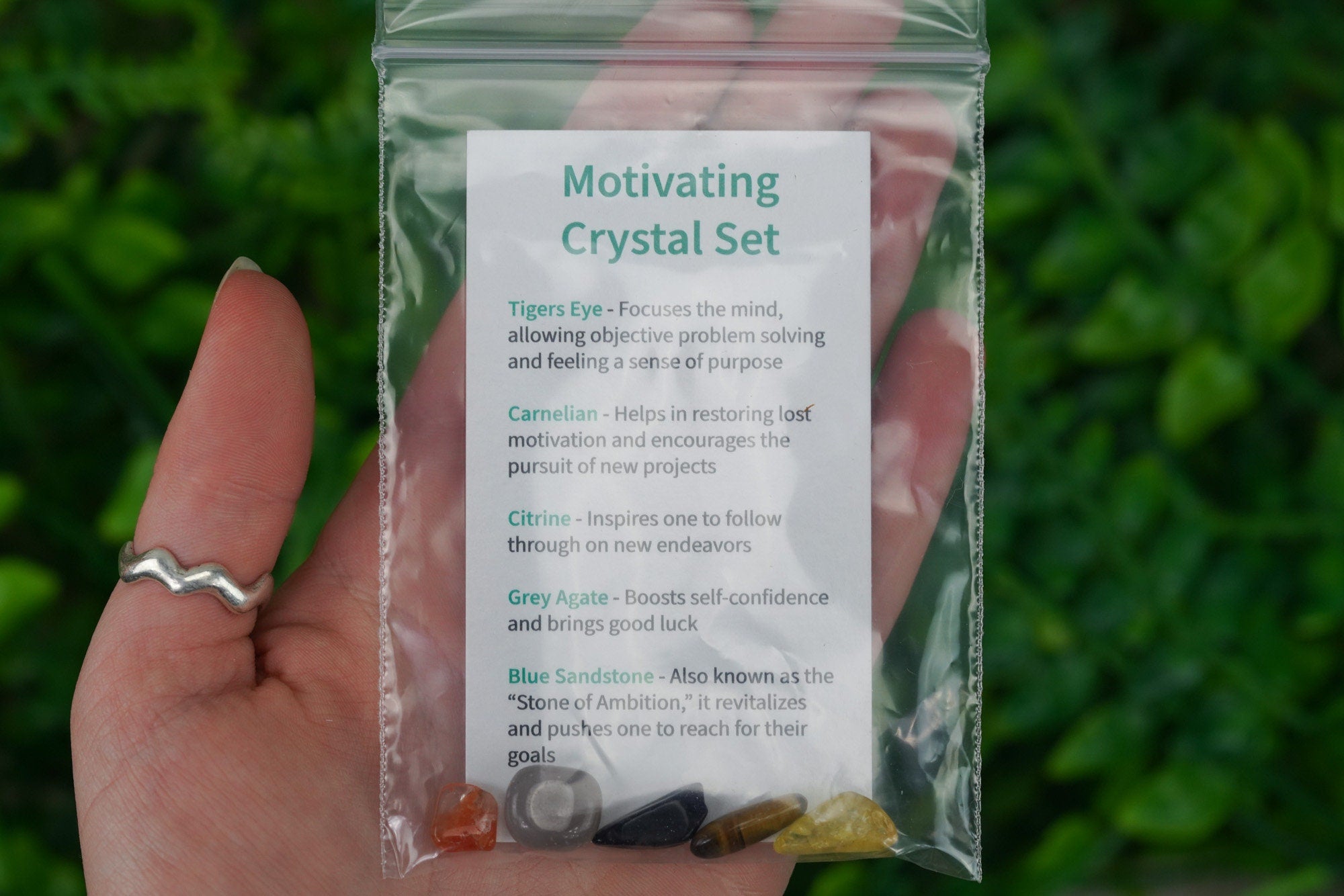 Motivating Tumbled Chip Crystal Set