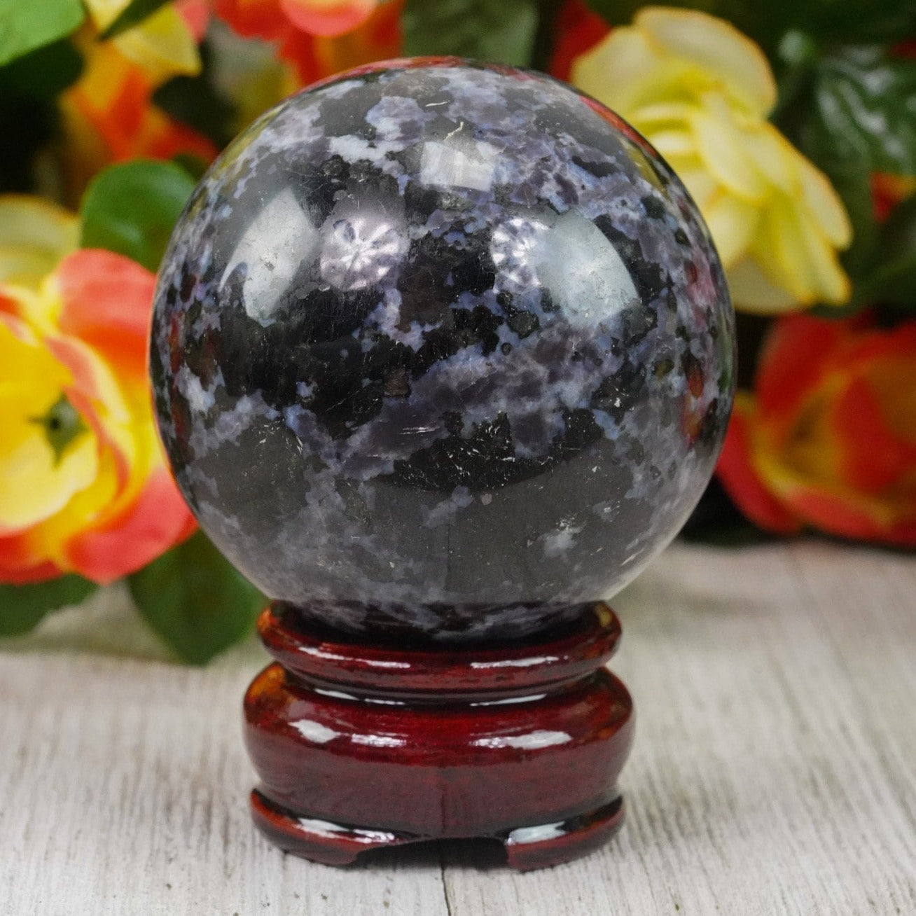 Polished Gabbro Crystal Ball 60mm
