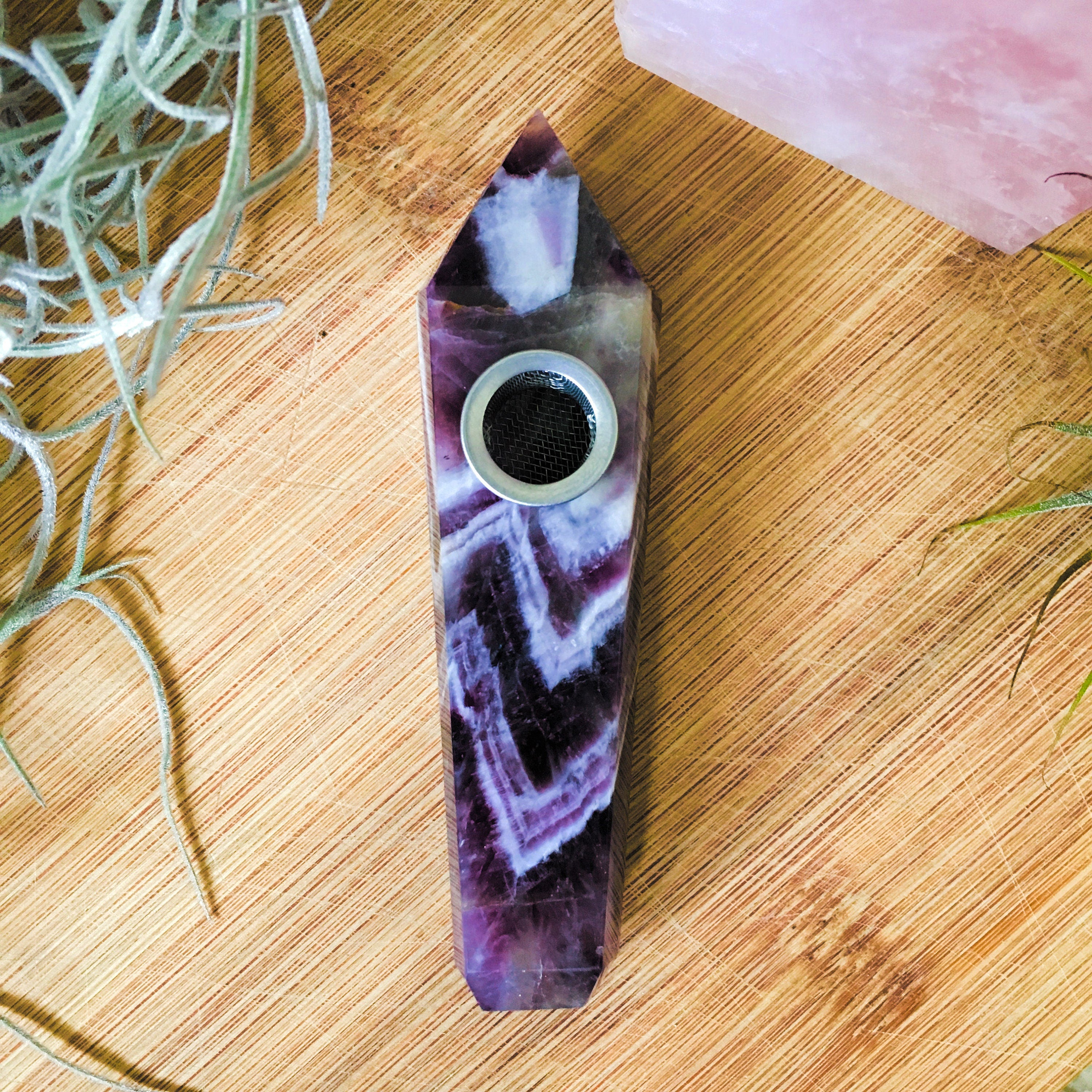 Amethyst Crystal Pipe