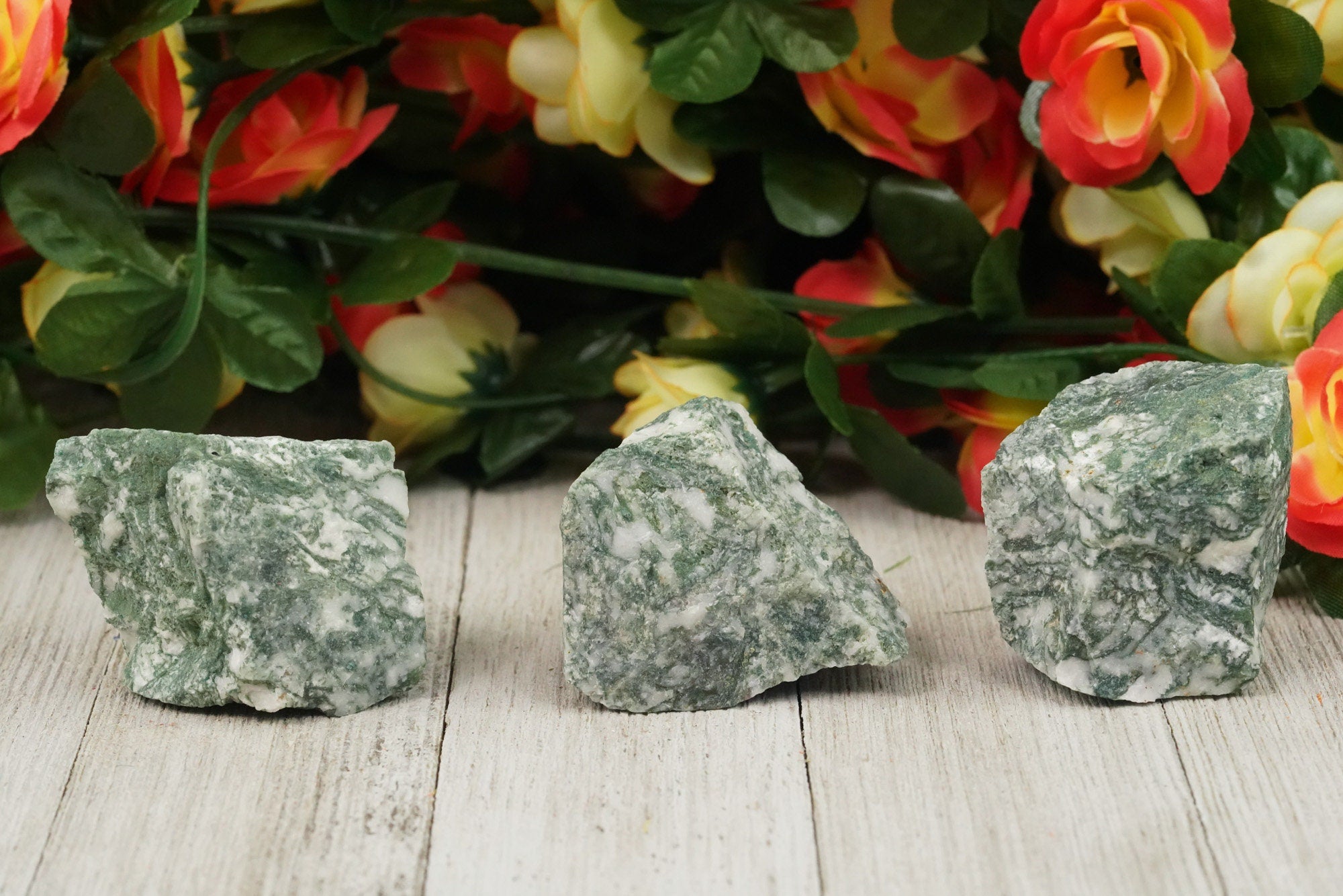 Raw Moss Agate Rough Crystal