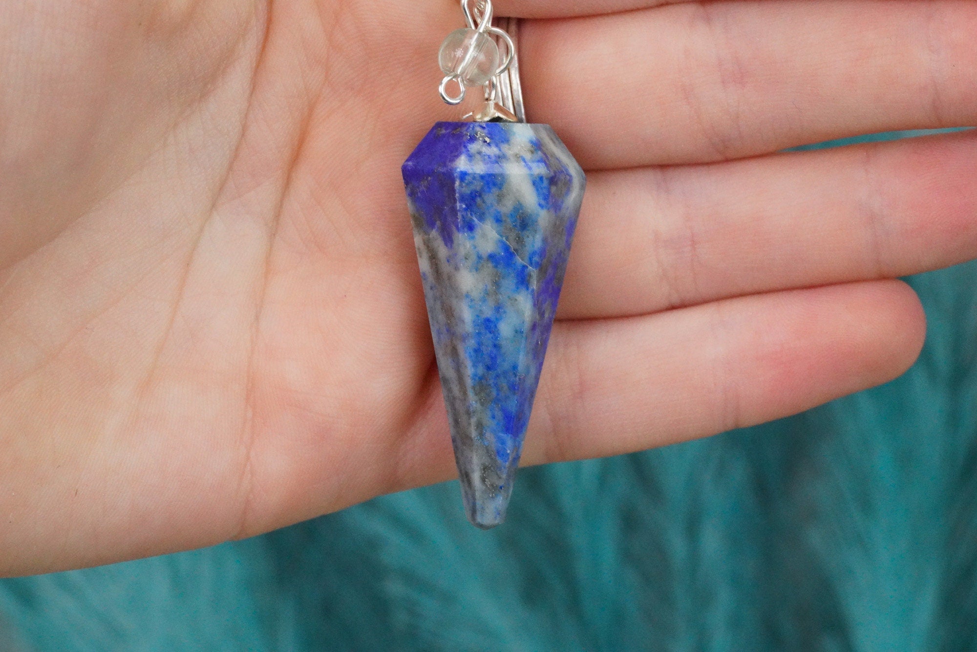 Lapis Lazuli Crystal Pendulum