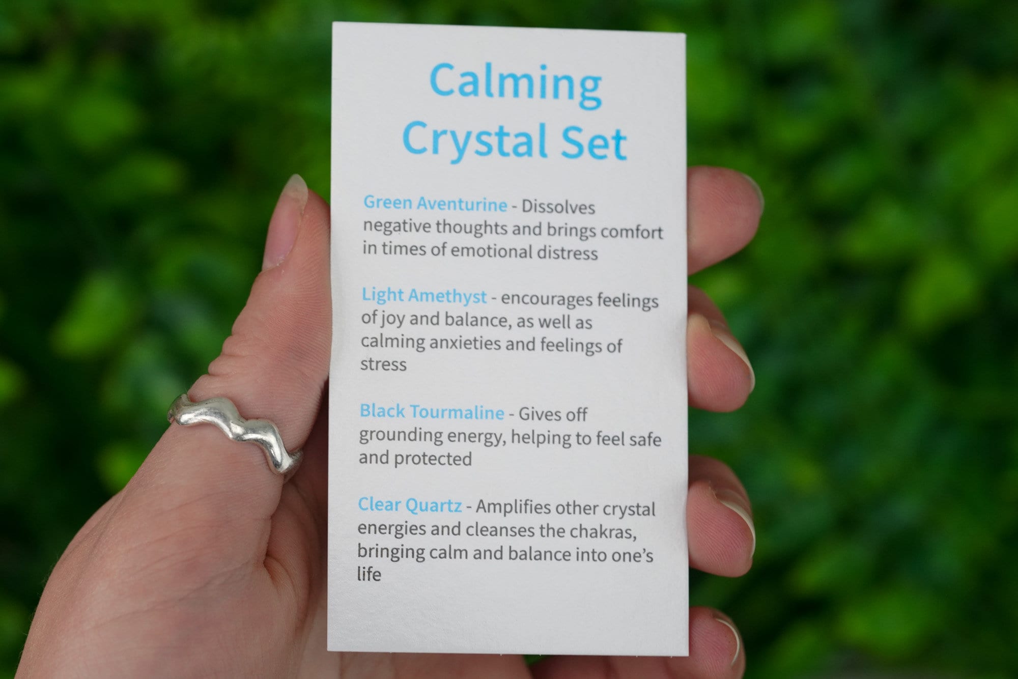 Calming Tumbled Chip Crystal Set