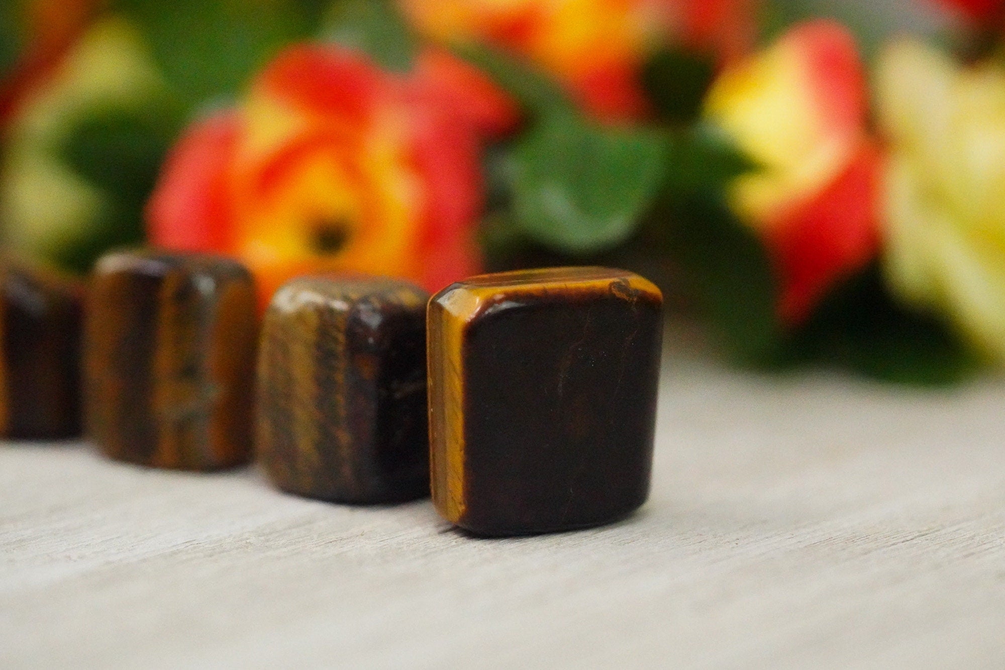 Tumbled Tigers Eye Polished Stone