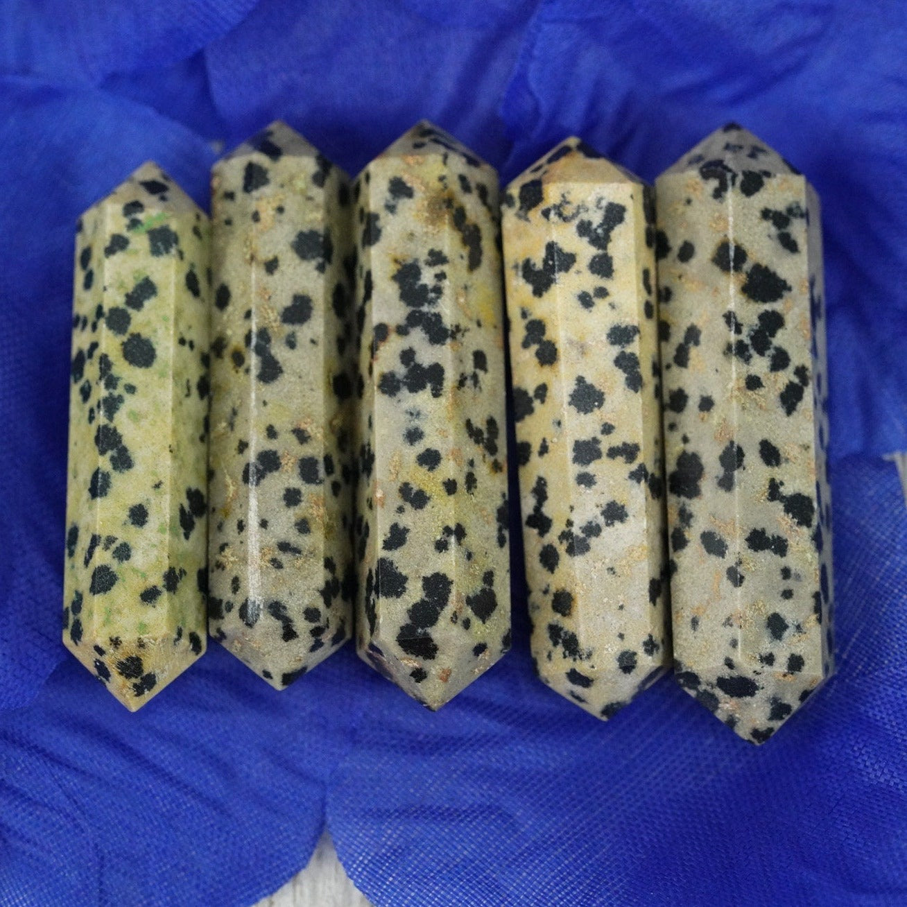 Dalmatian Jasper Double Terminated Crystals