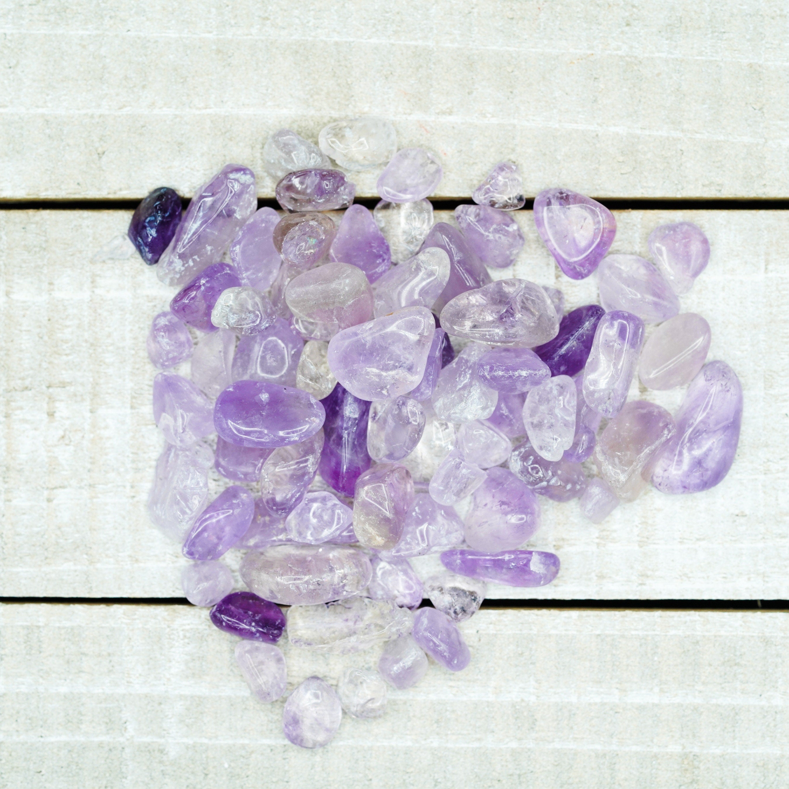 Light Amethyst Tumbled Crystal Chips