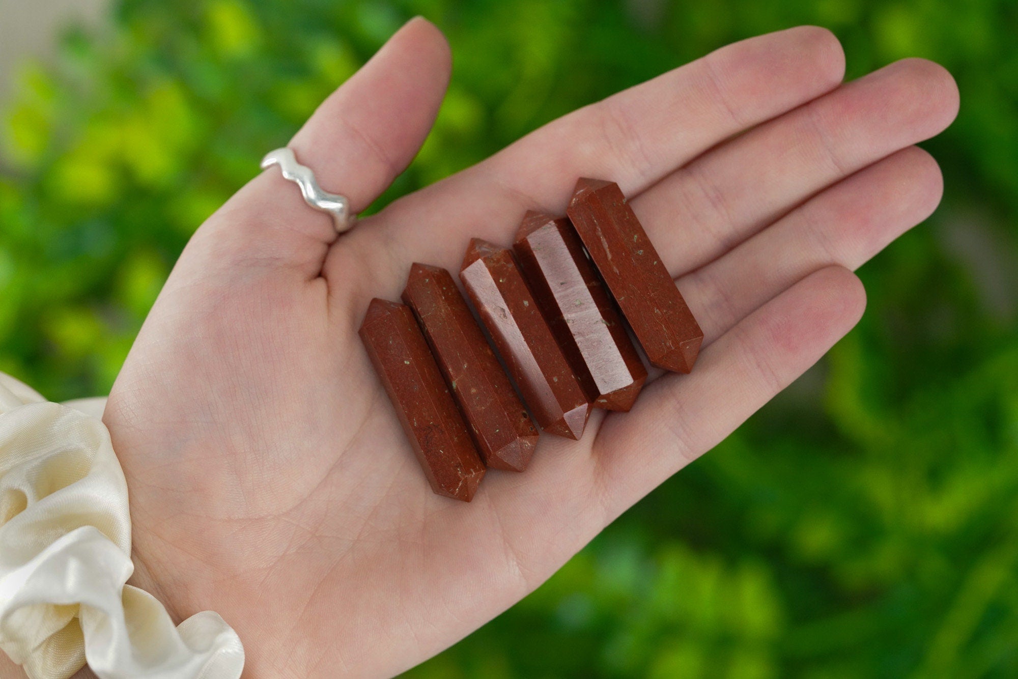Red Jasper Double Terminated Crystals