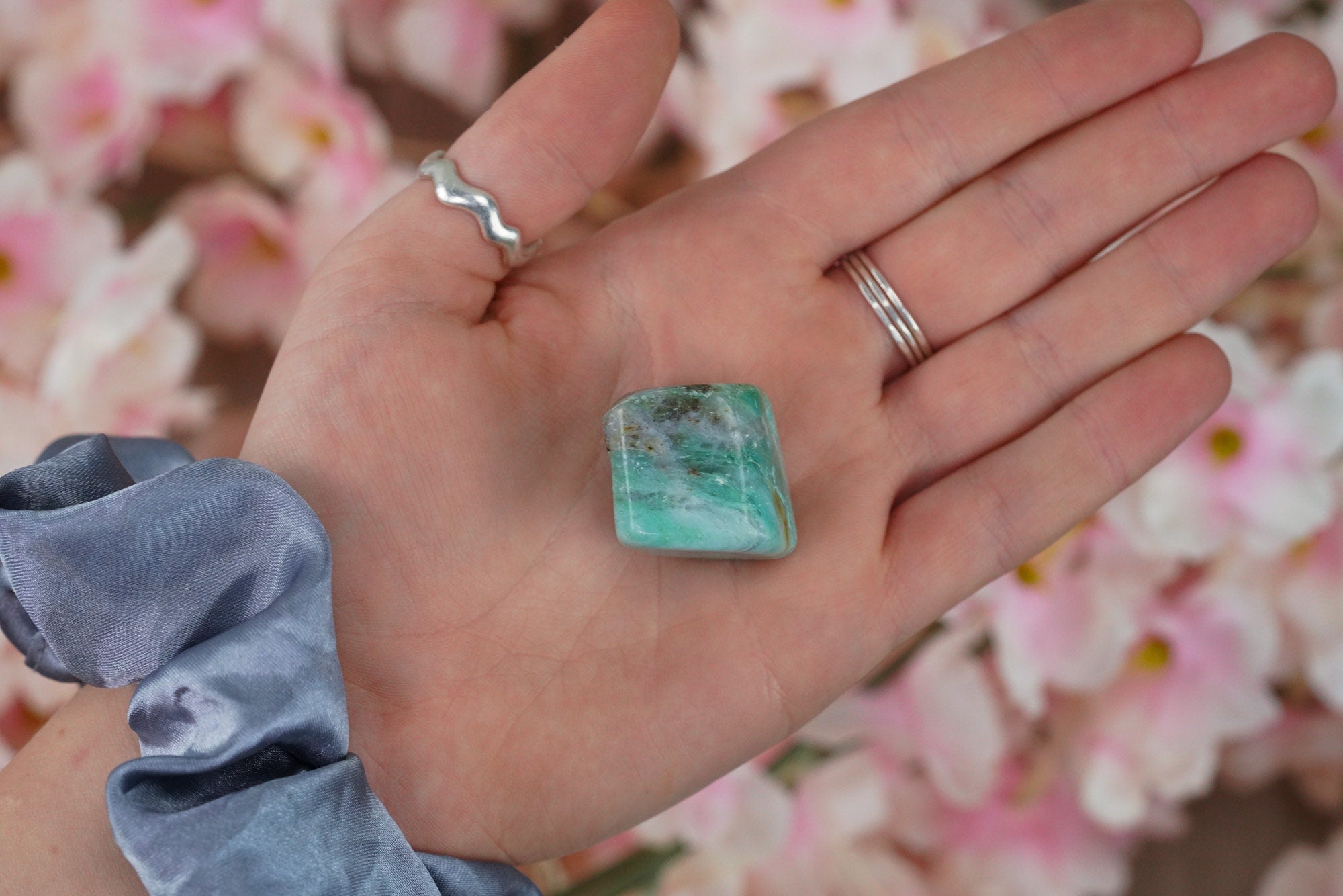 Tumbled Green Chrysoprase Polished Stone