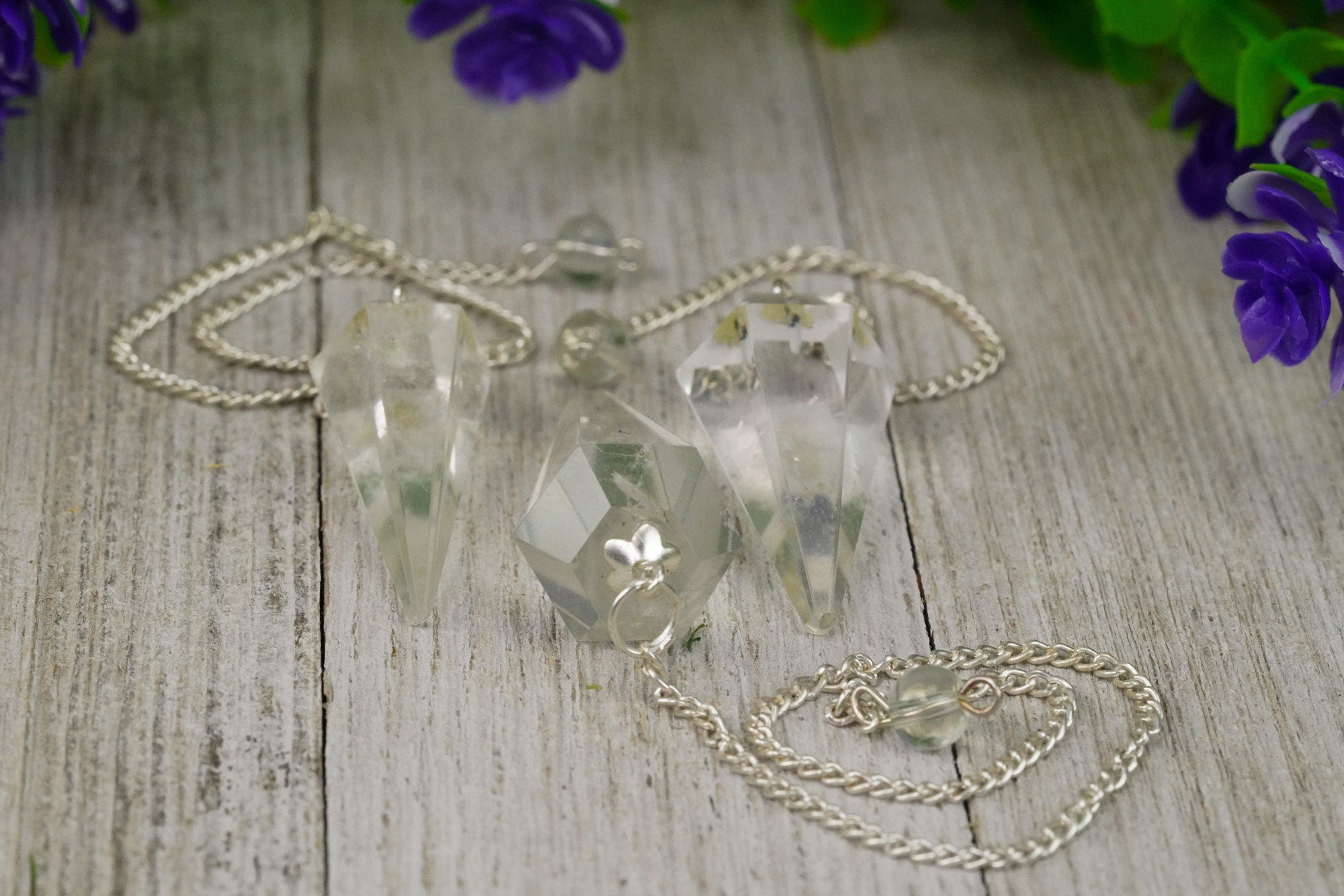 Clear Quartz Crystal Pendulum