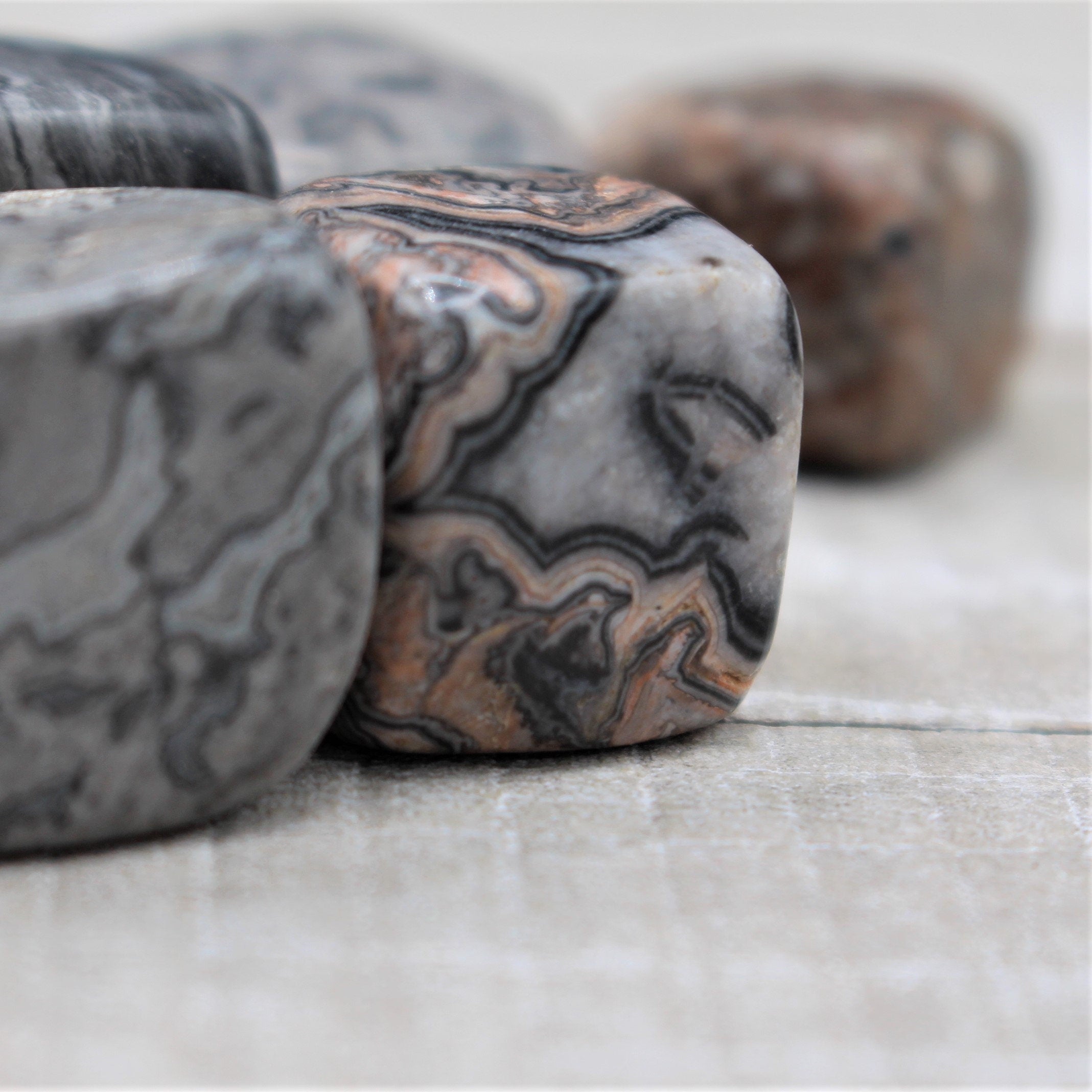 Tumbled Picasso Jasper Polished Stone