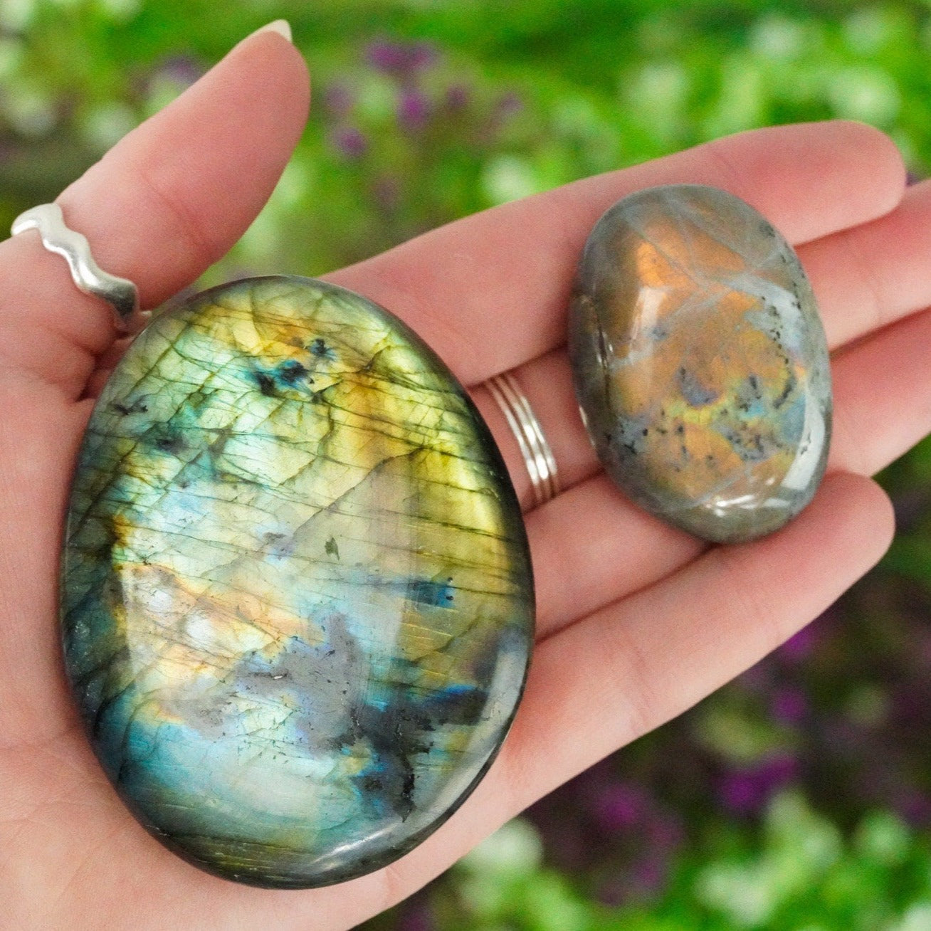 Labradorite Palm Stone