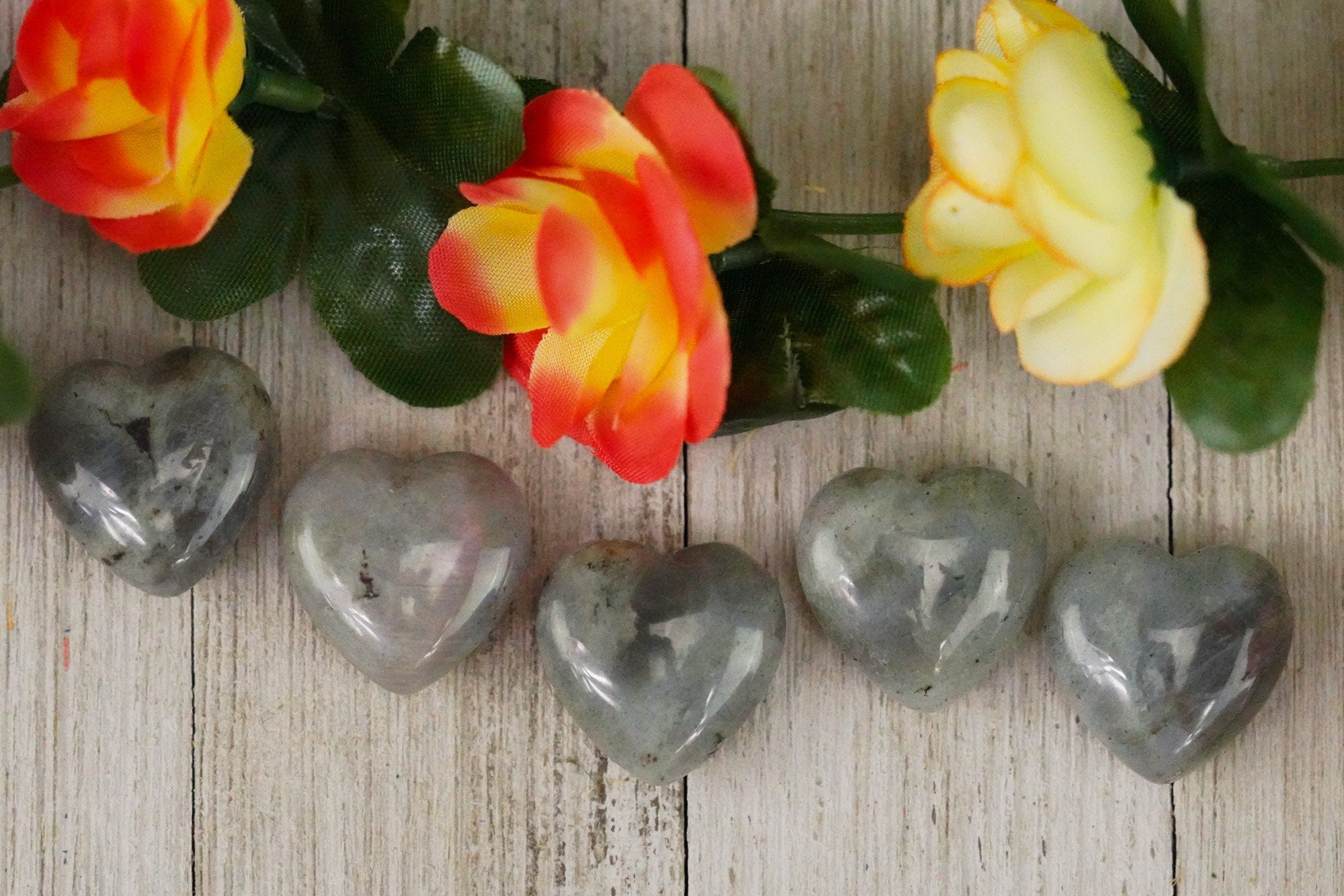 Labradorite Crystal Heart