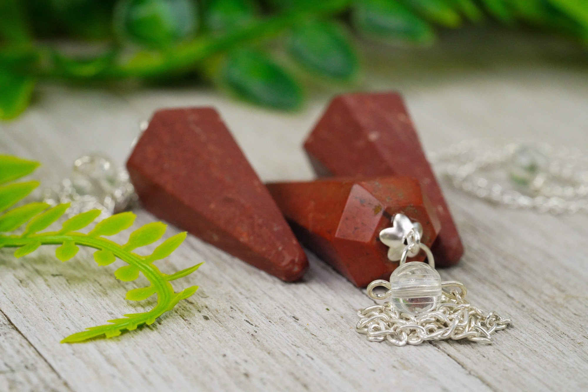 Red Jasper Crystal Pendulum