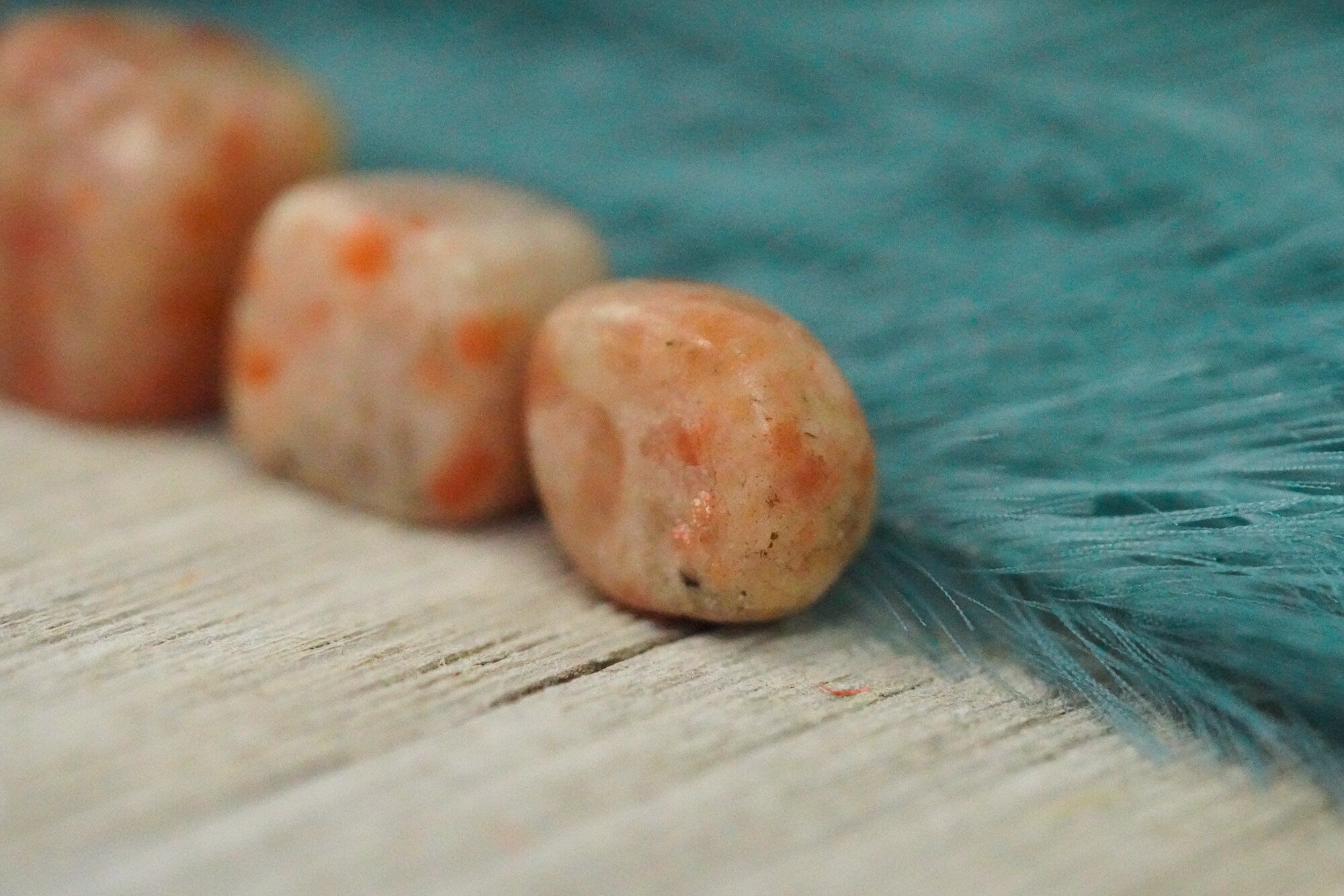 Tumbled Sunstone Polished Stone