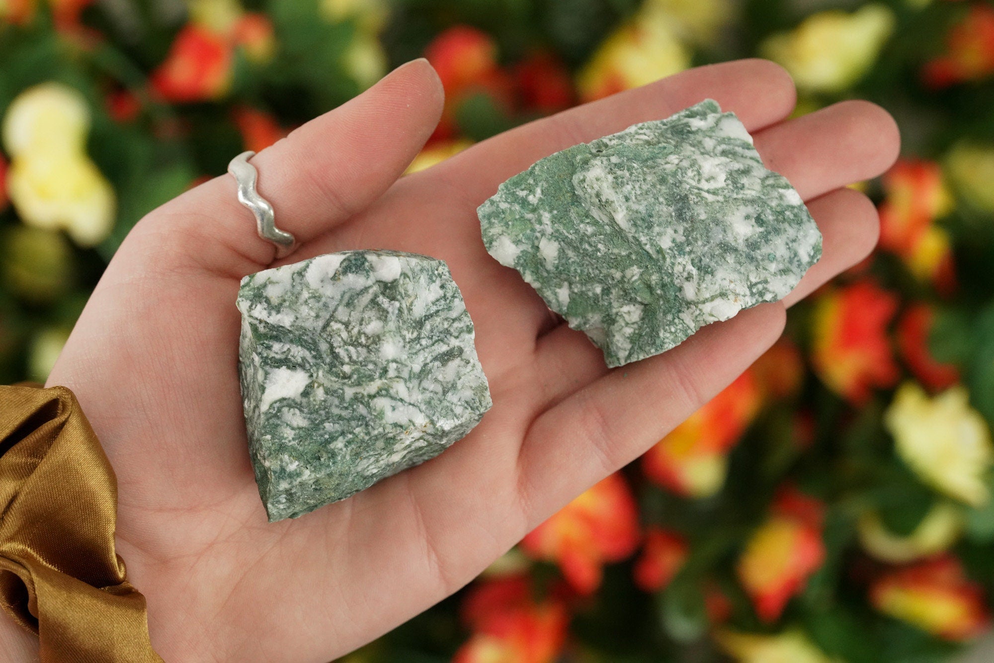 Raw Moss Agate Rough Crystal