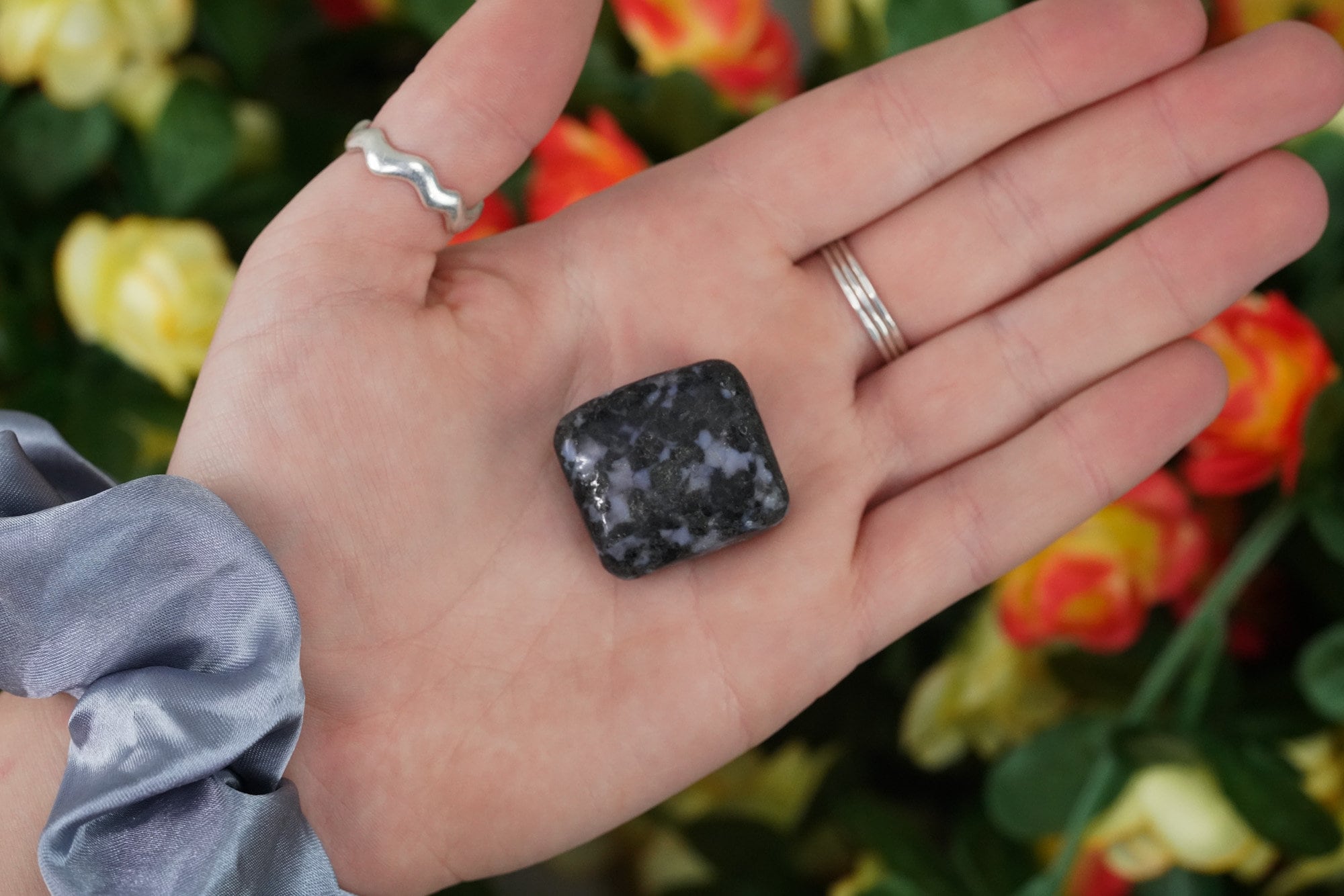 Tumbled Indigo Gabbro Polished Stone
