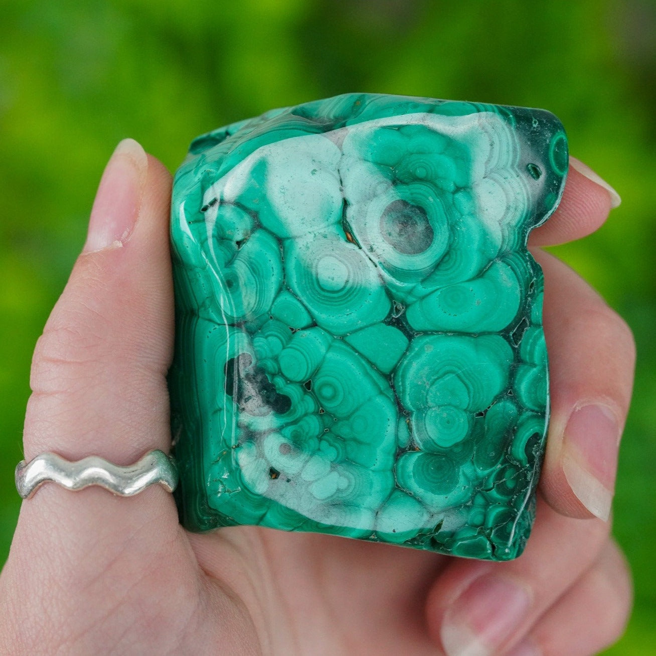 Malachite Polished Crystal Slab