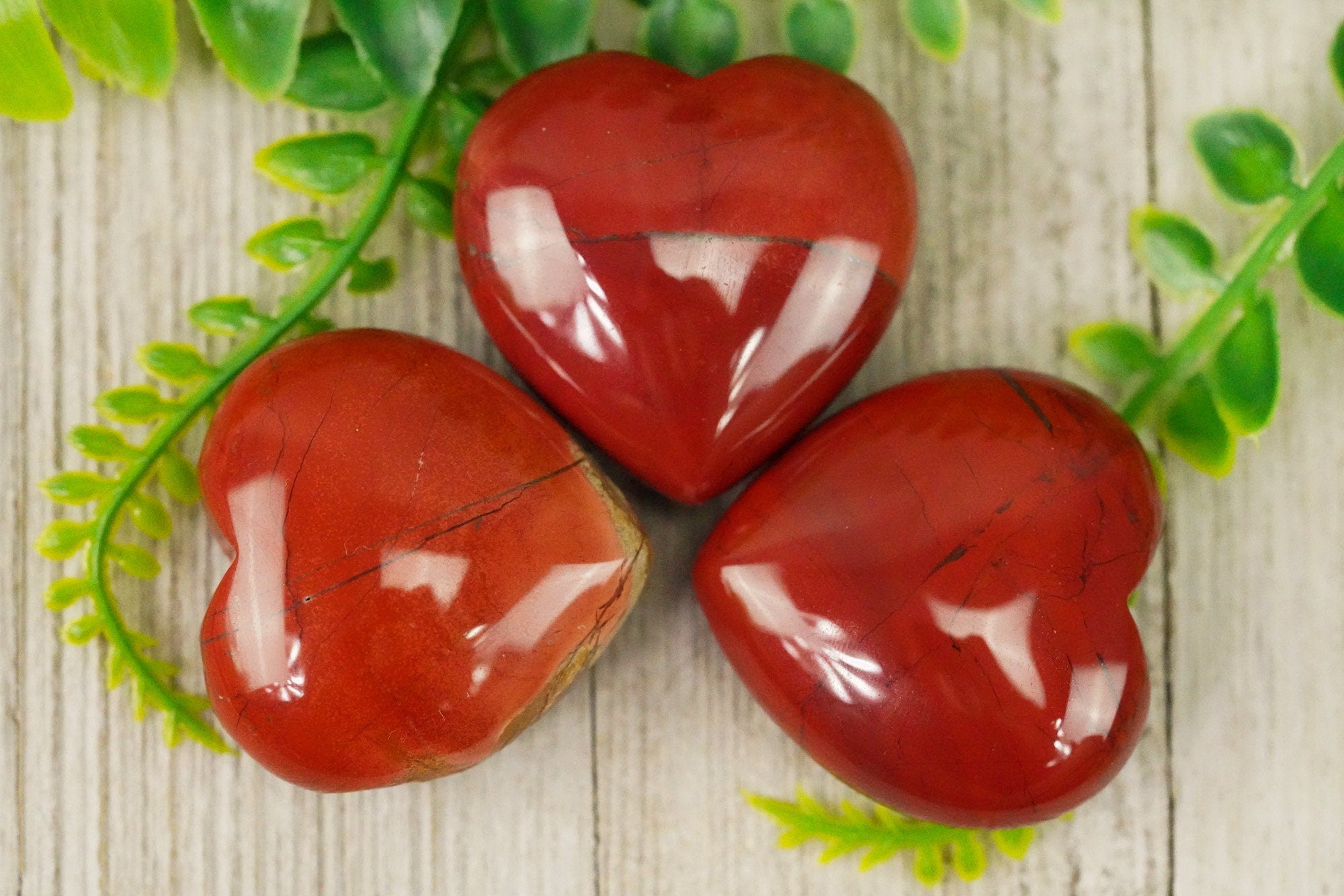 Large Red Jasper Crystal Heart