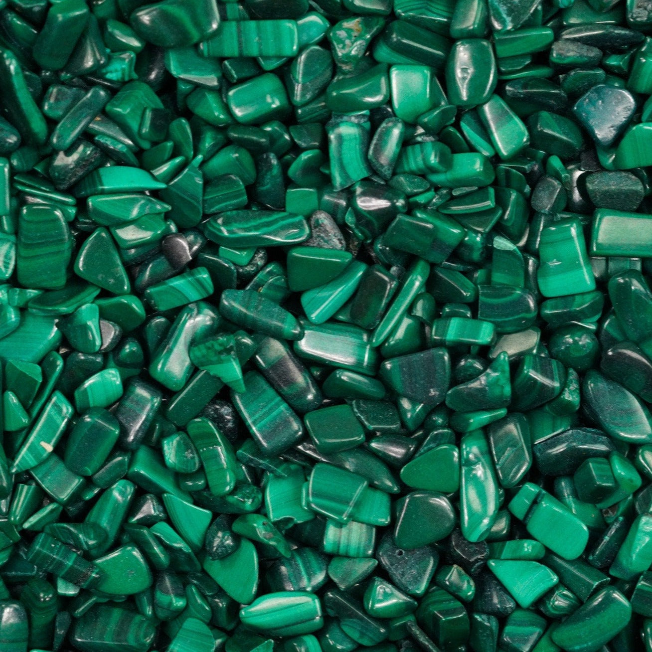 Malachite Tumbled Crystal Chips