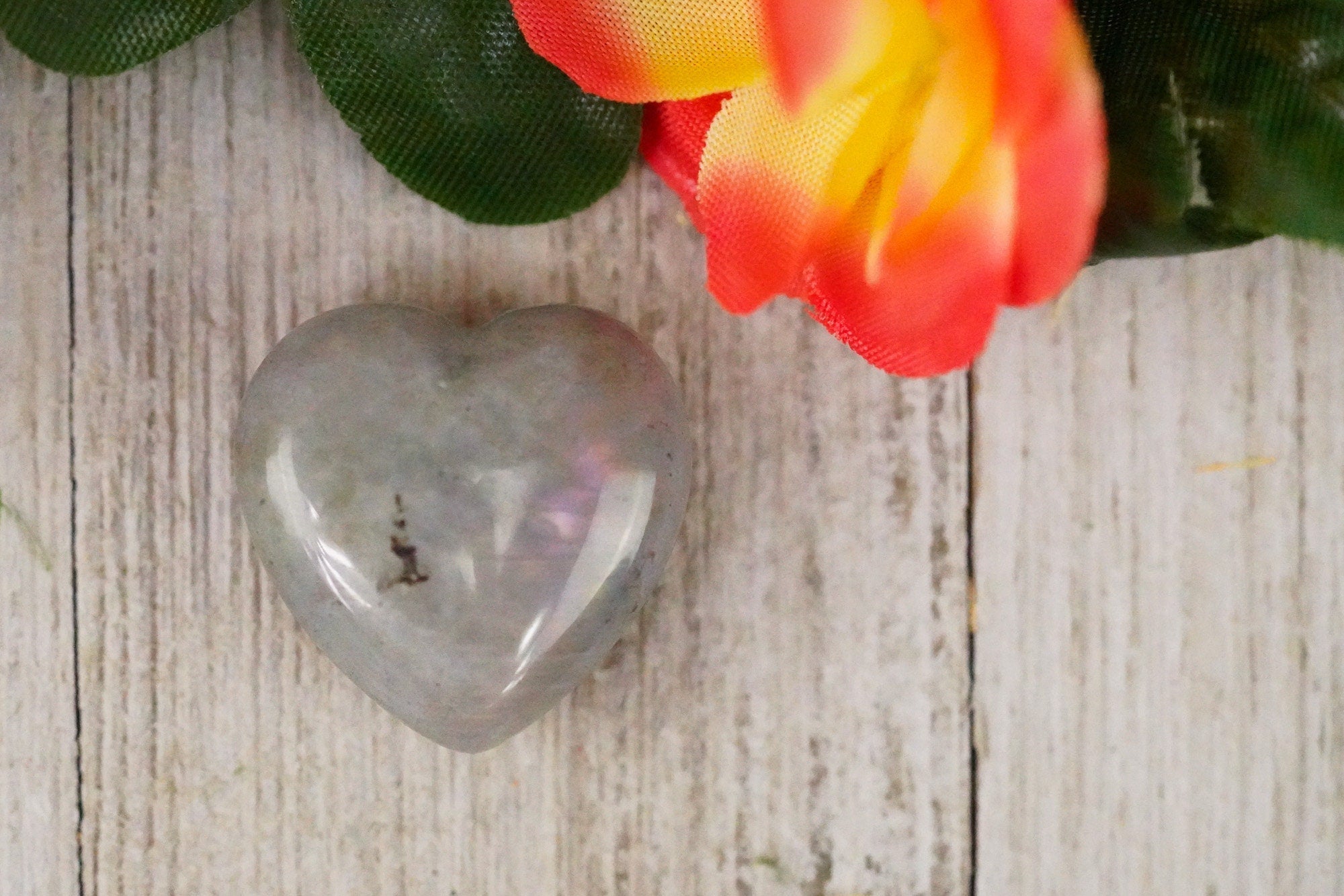 Labradorite Crystal Heart