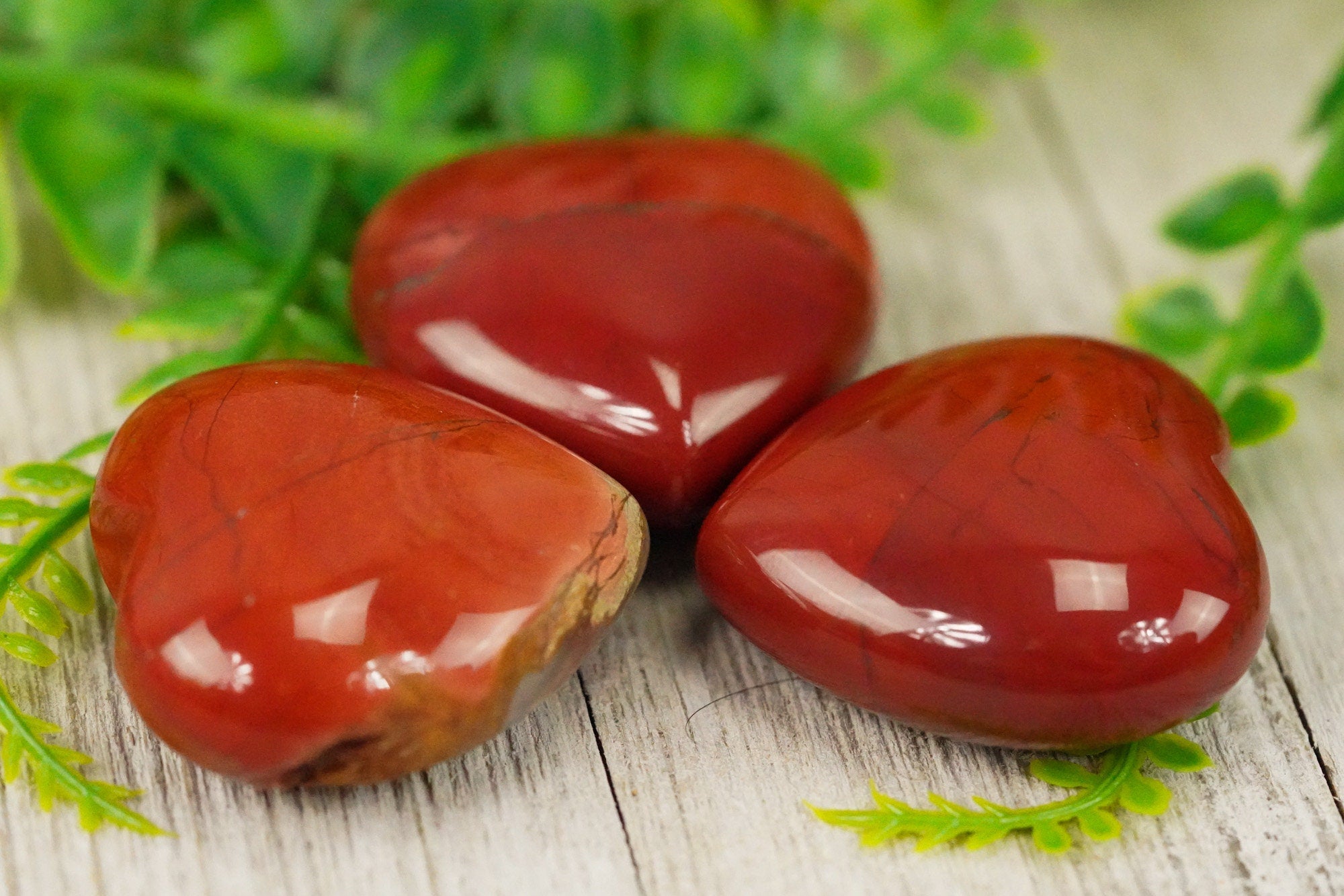 Large Red Jasper Crystal Heart