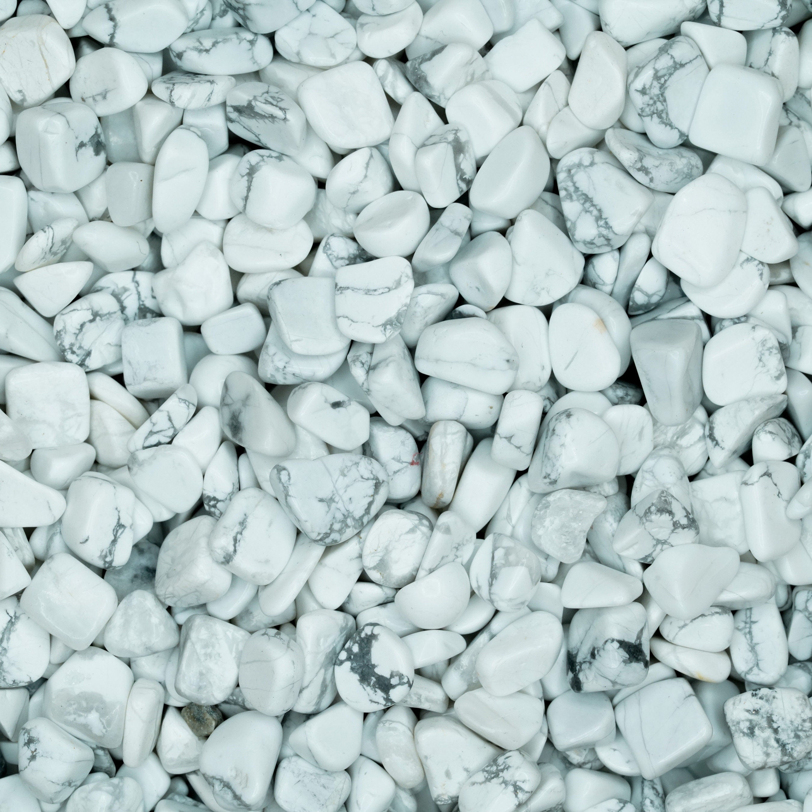 White Howlite Tumbled Crystal Chips