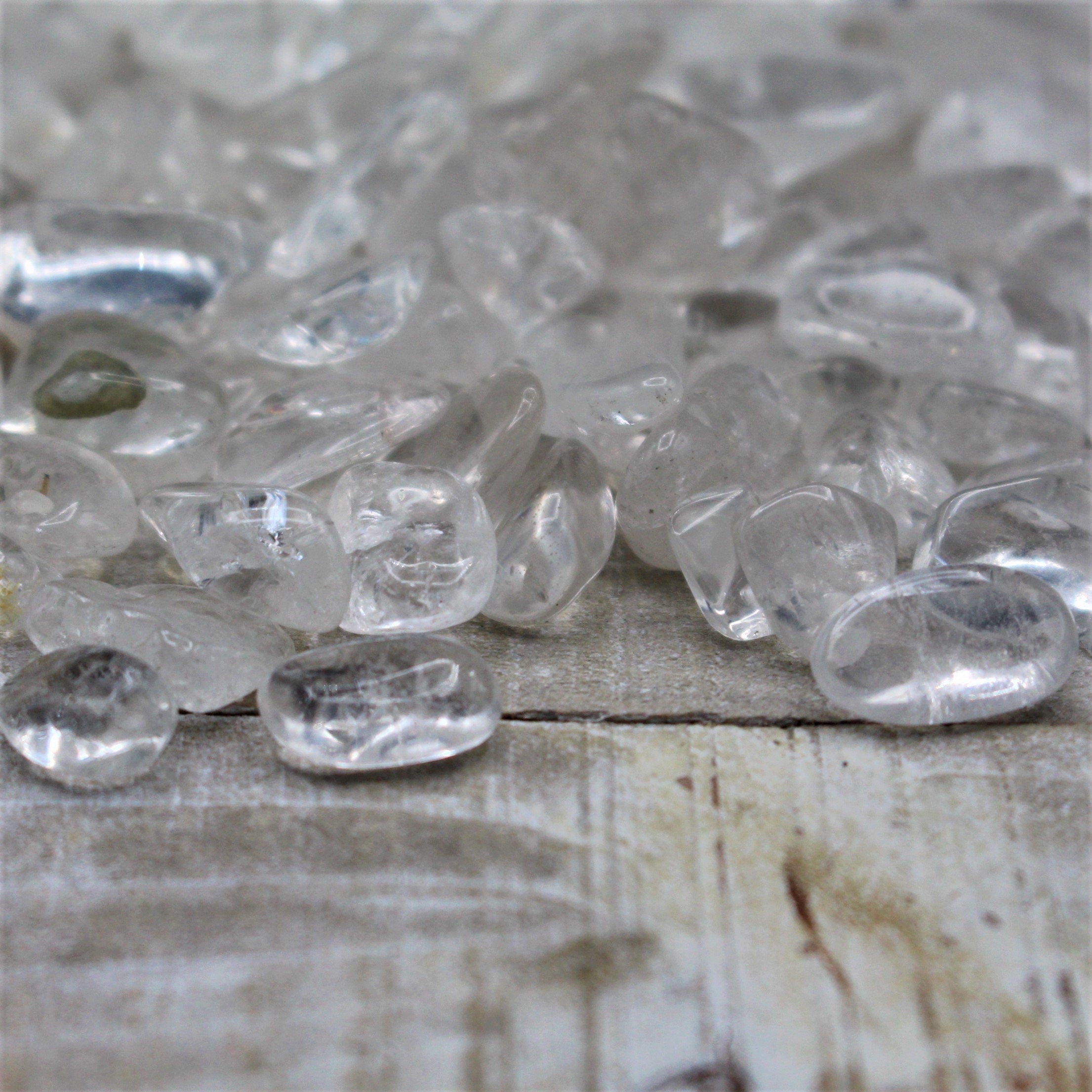 Clear Quartz Tumbled Gemstone Chips