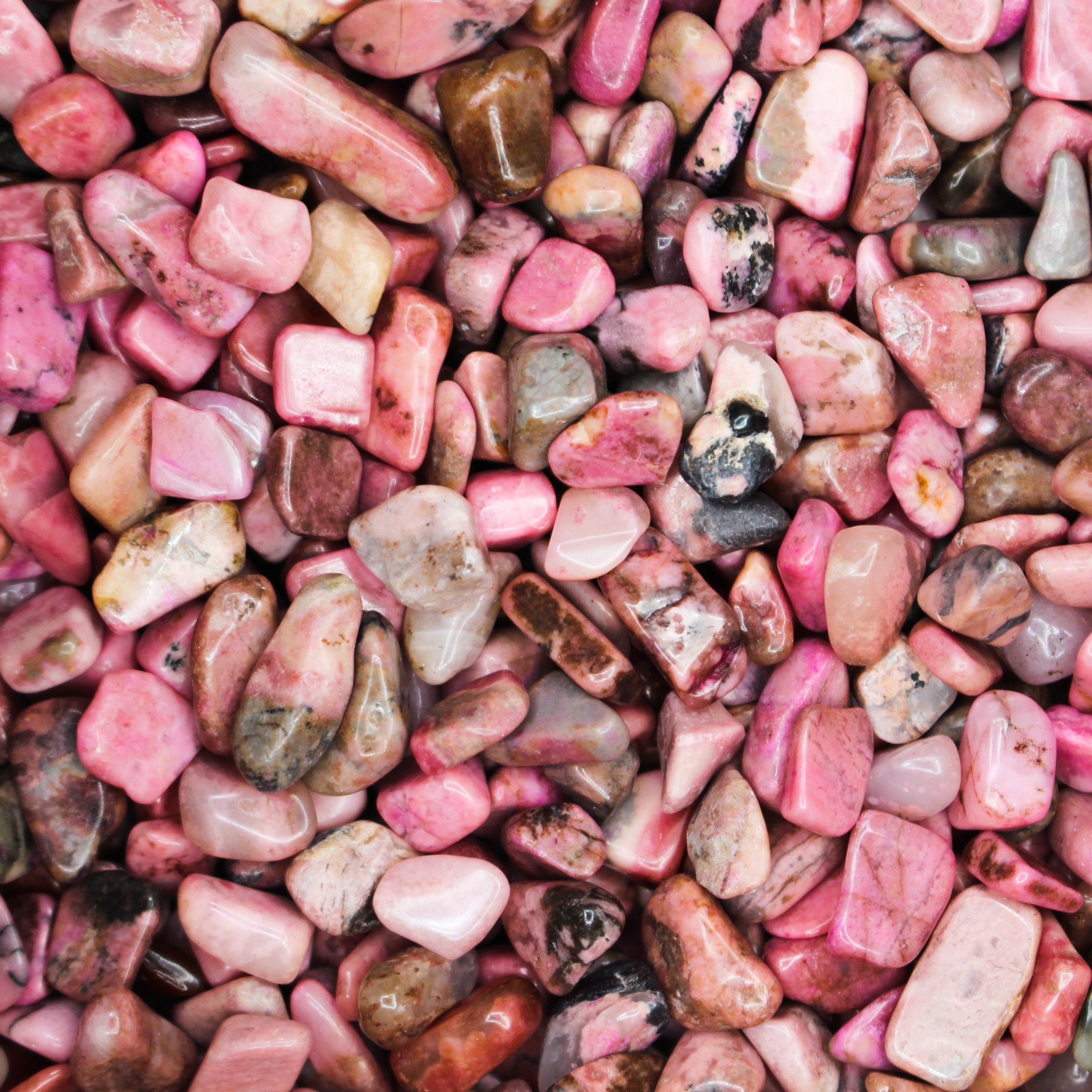 Rhodonite Tumbled Crystal Chips