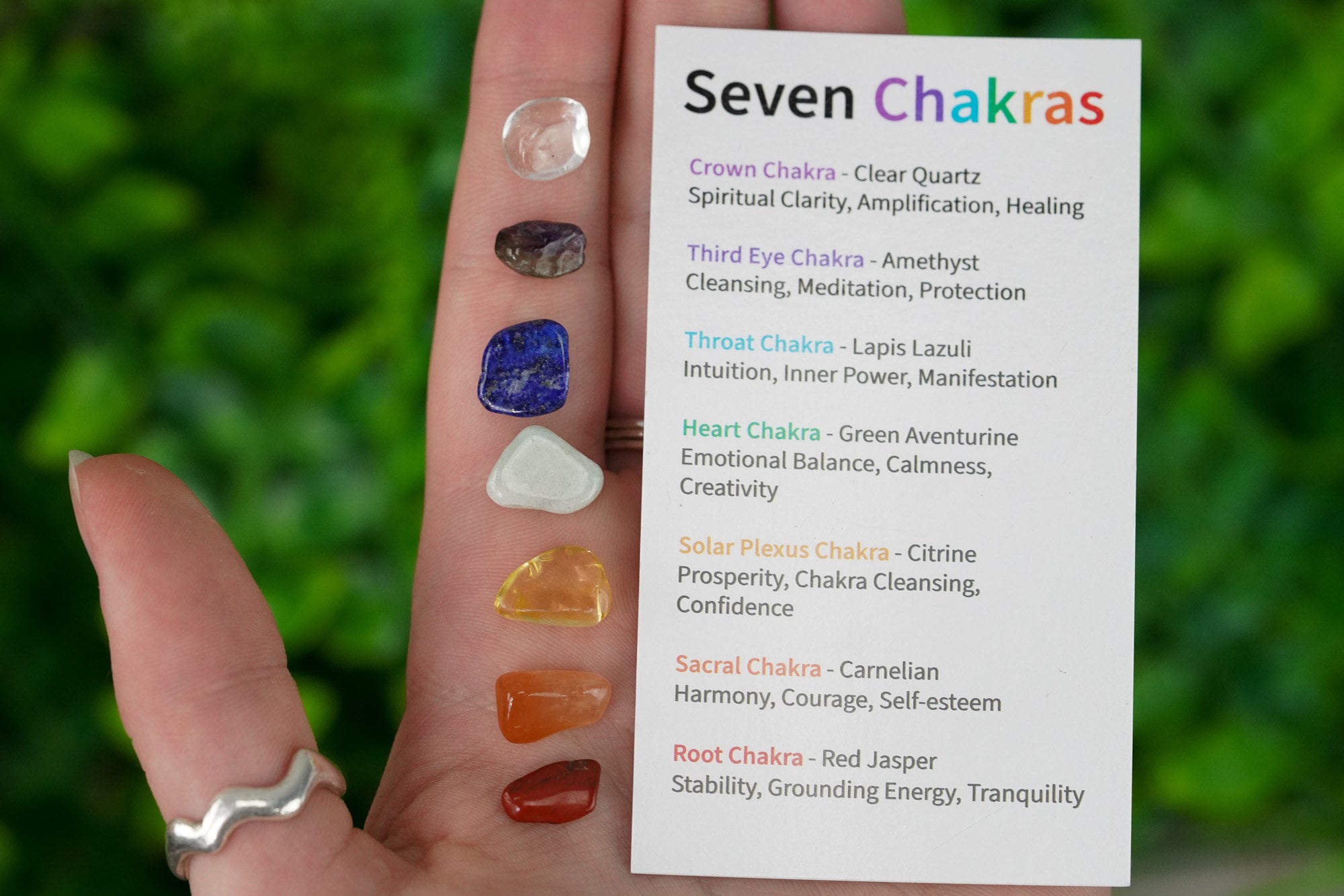 Seven Chakra Tumbled Chip Set