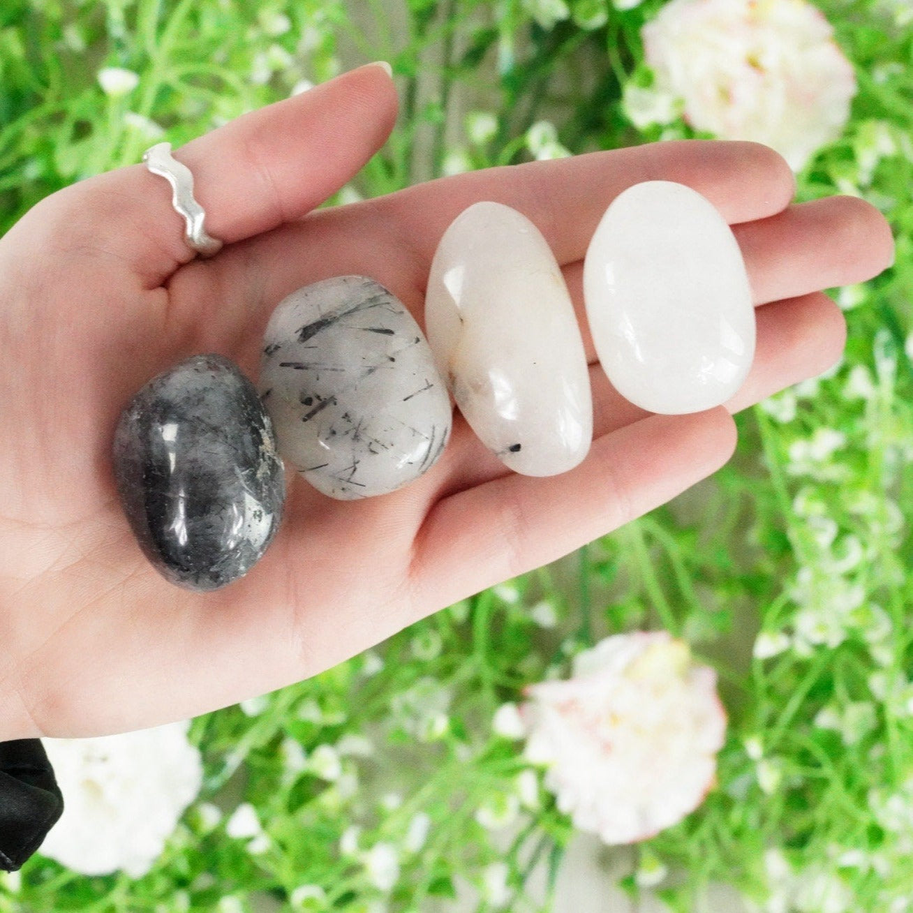 Tourmalinated Quartz Pocket Stone