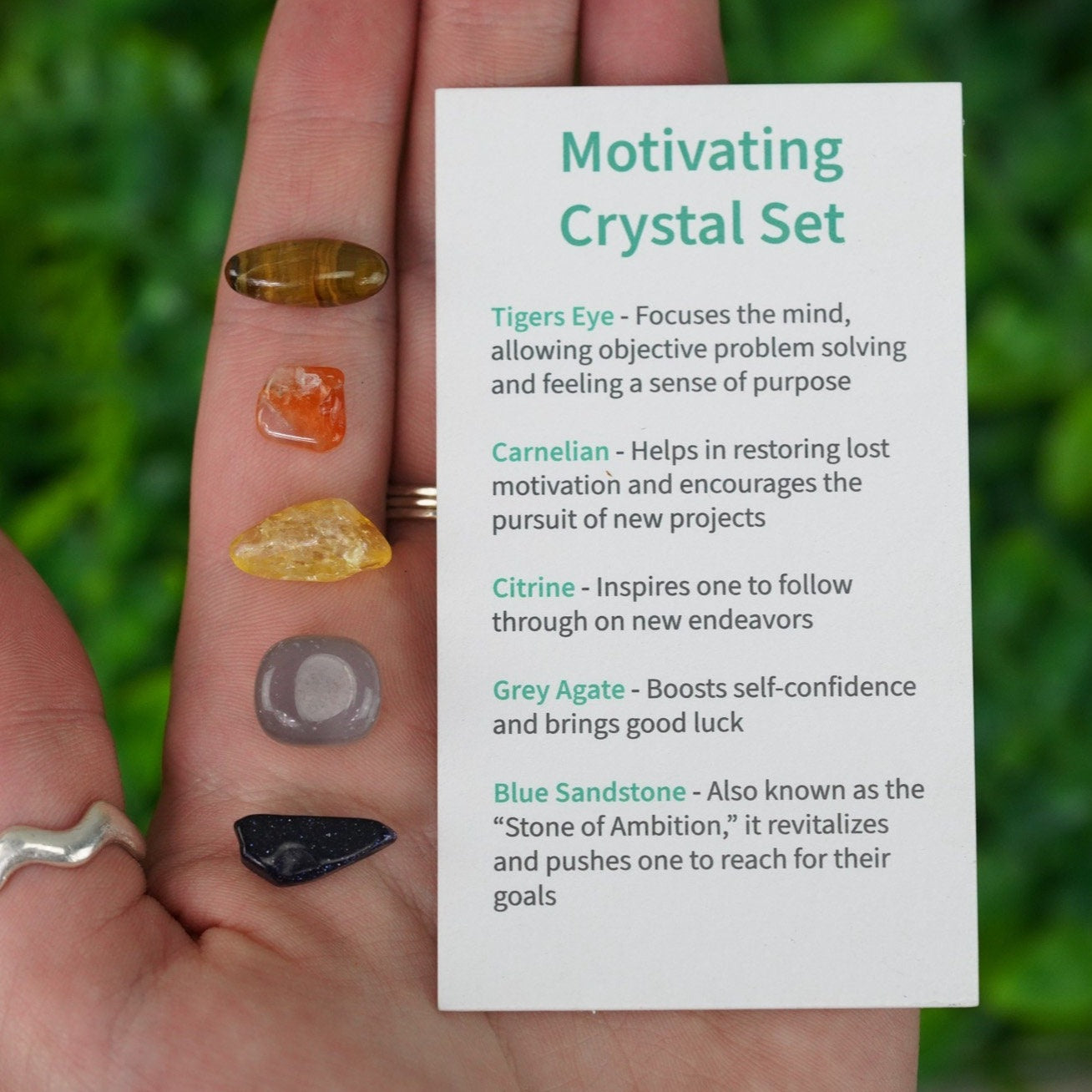 Motivating Tumbled Chip Crystal Set