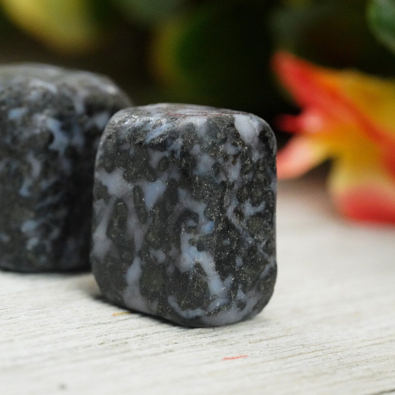 Tumbled Indigo Gabbro Polished Stone