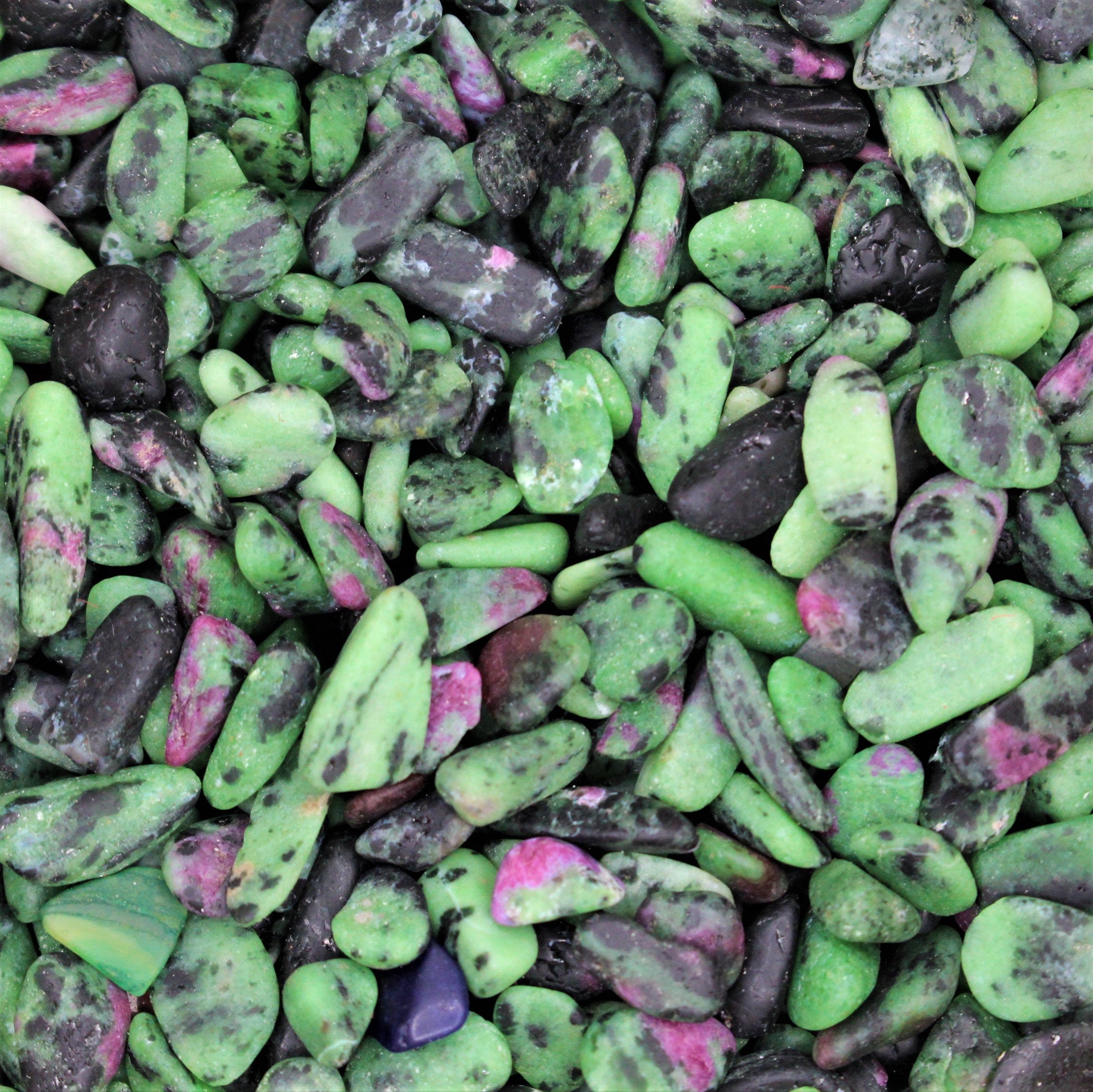 Ruby Zoisite Tumbled Gemstone Chips