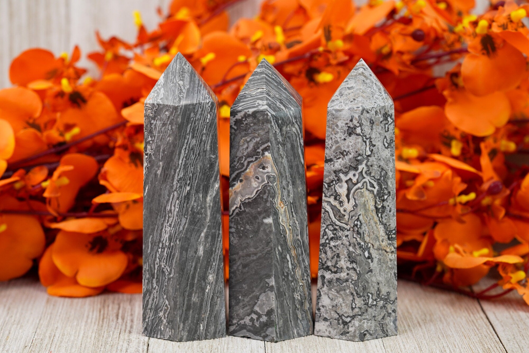 Large Picasso Jasper Crystal Tower