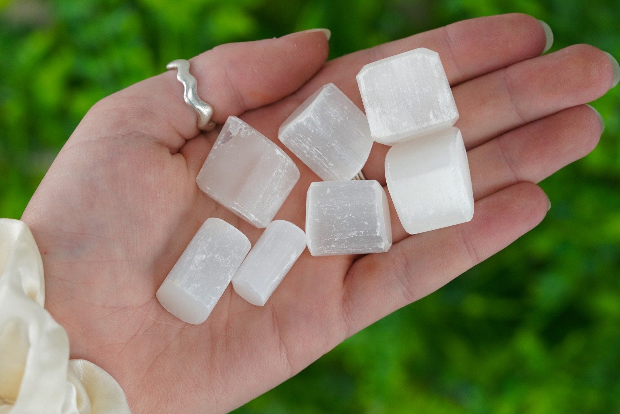 Tumbled Selenite Polished Stone