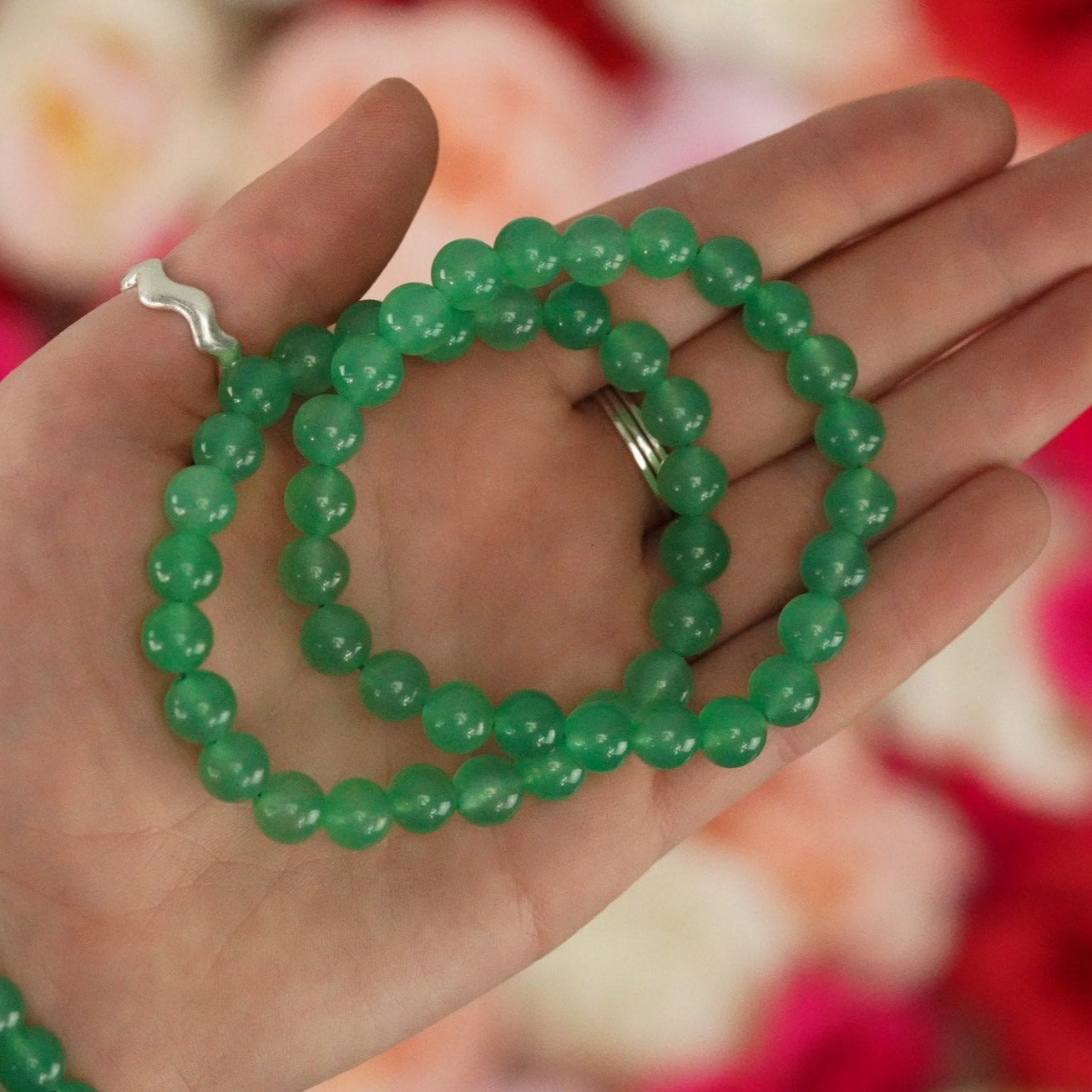 Green Aventurine 8mm beads Crystal Bracelet