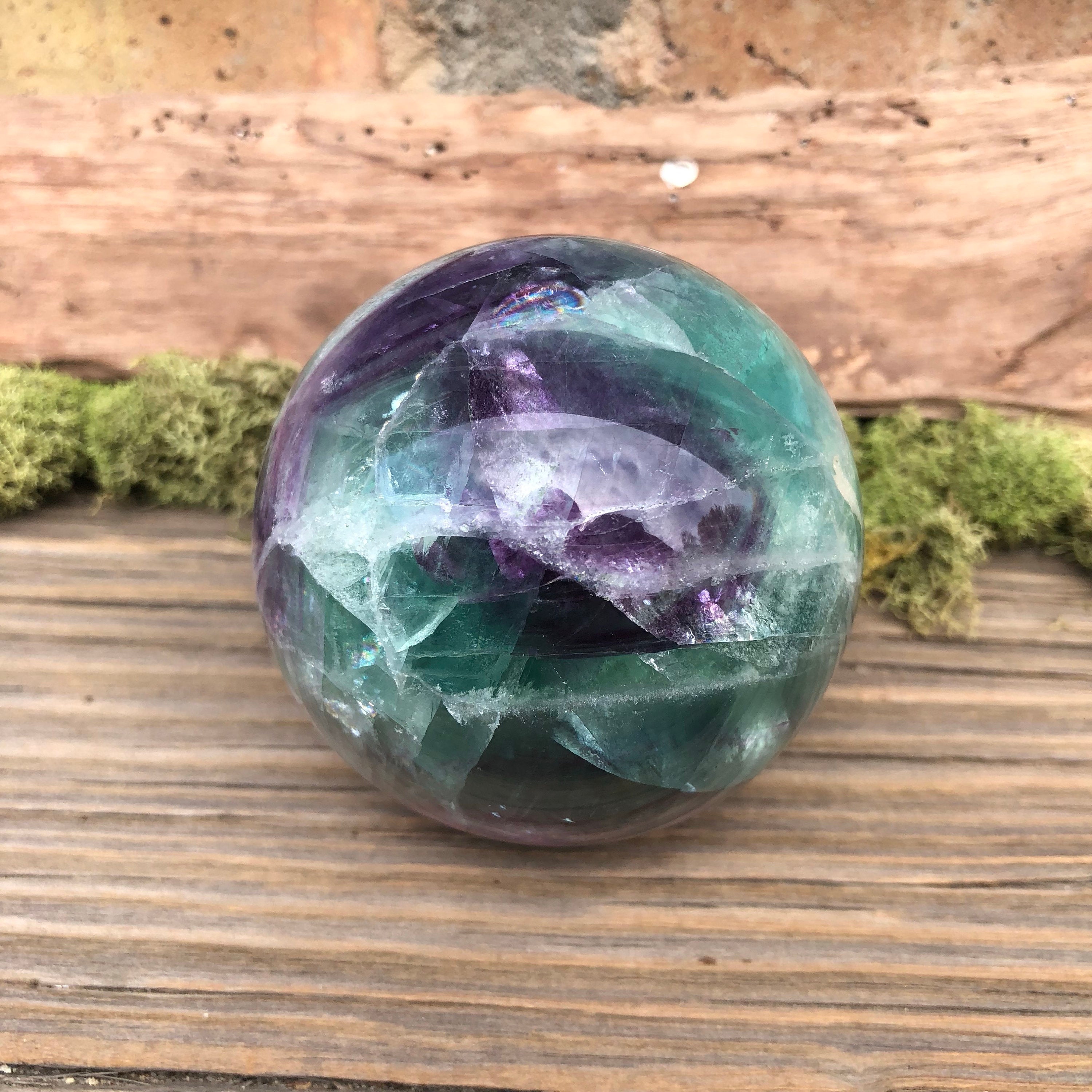 Rainbow Fluorite Crystal Ball 60mm