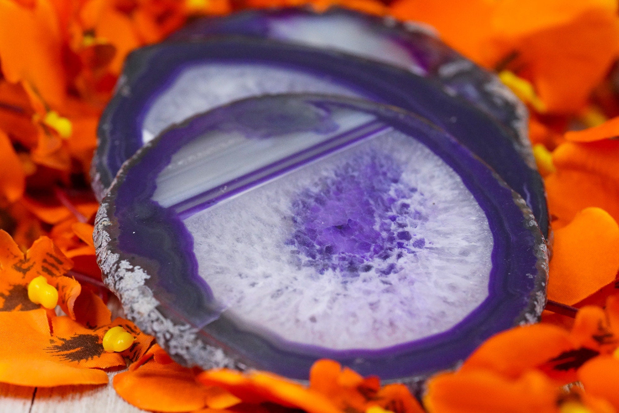 Purple Agate Slices