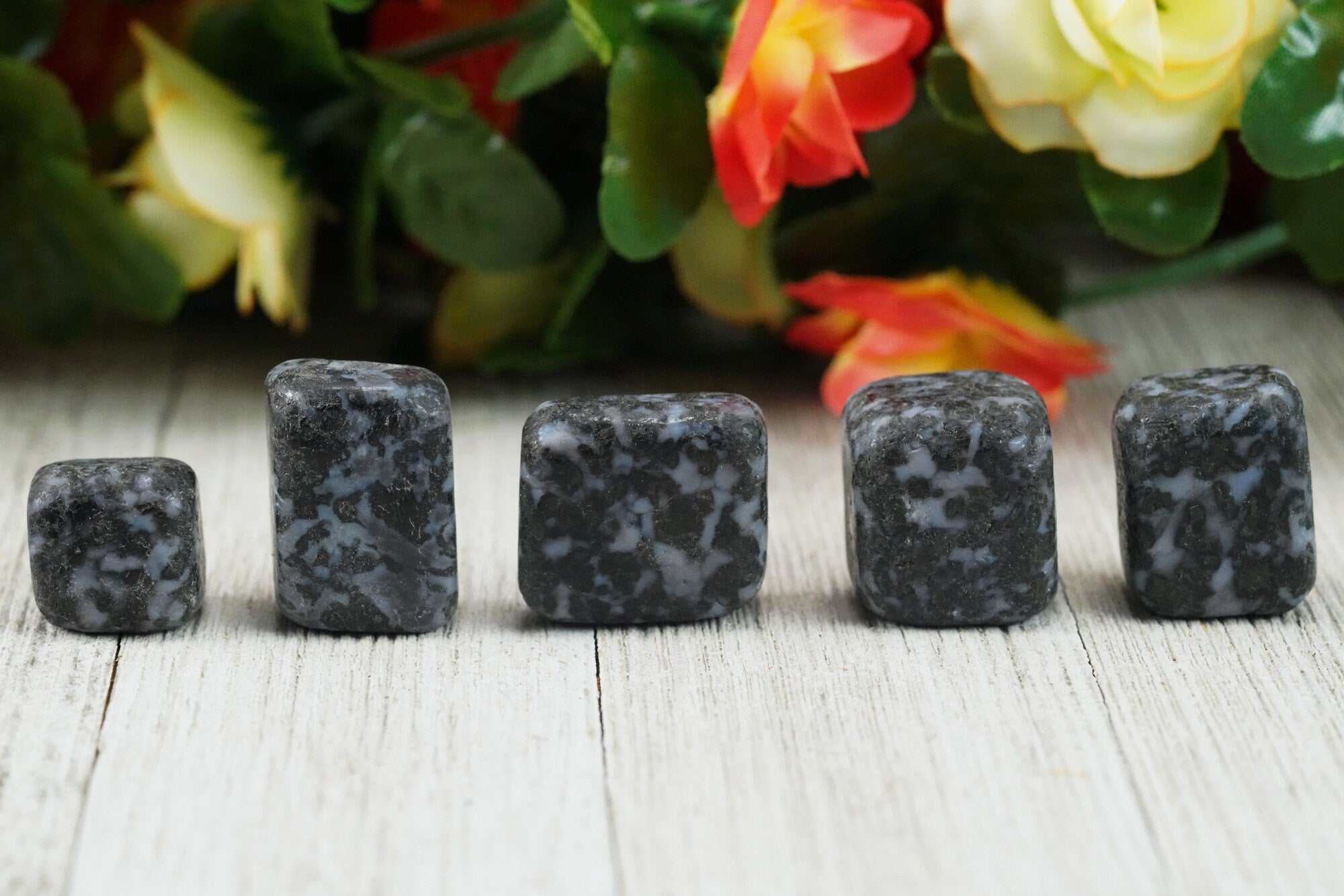 Tumbled Indigo Gabbro Polished Stone