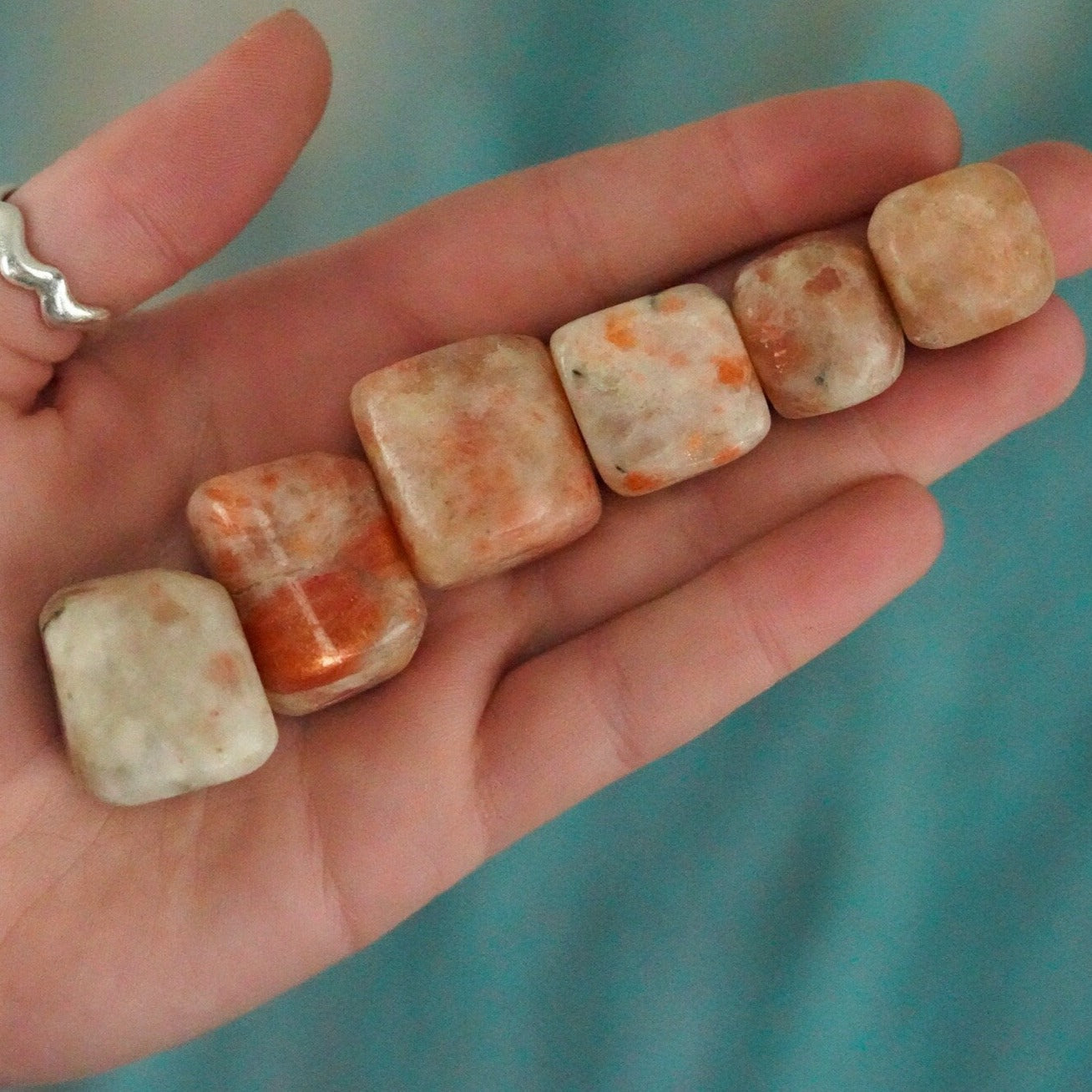 Tumbled Sunstone Polished Stone