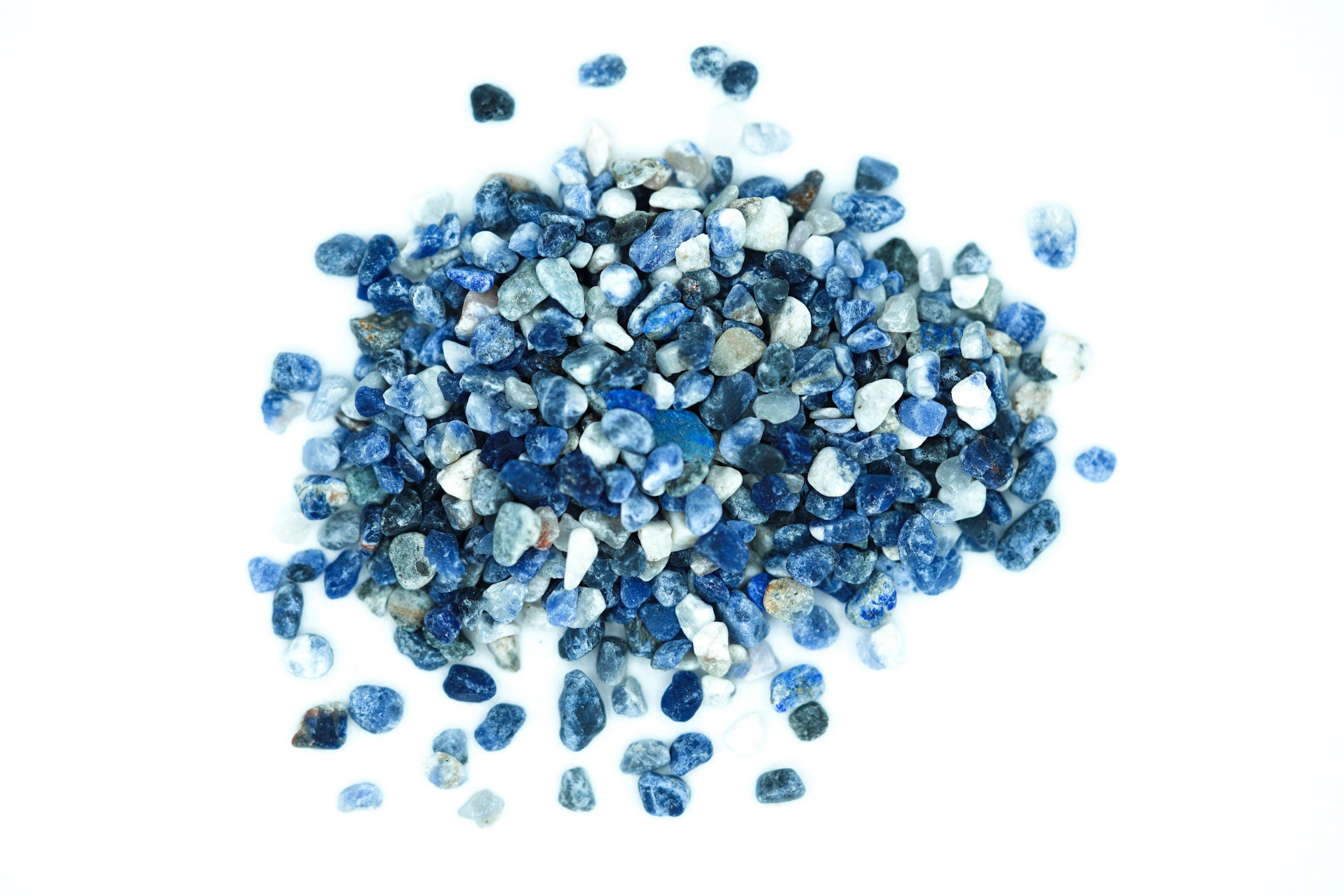 Crushed Sodalite Crystal Gravel, ALL SIZES