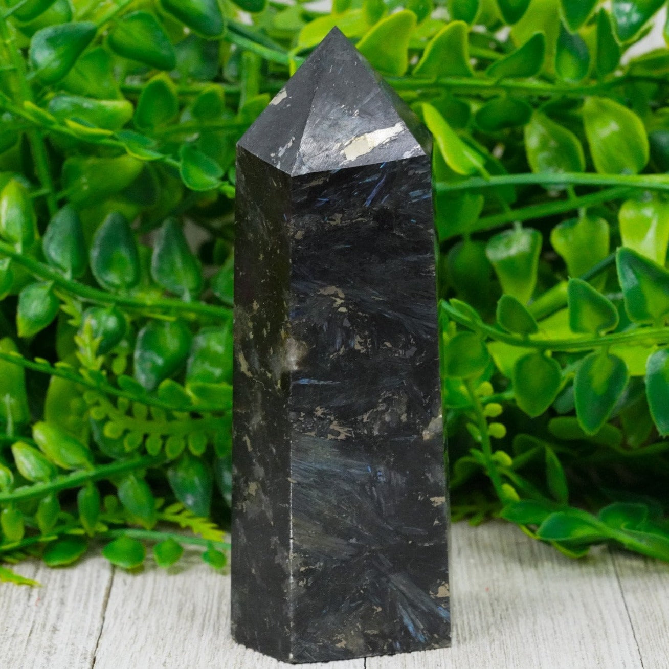 Large Astrophyllite Crystal Tower Point
